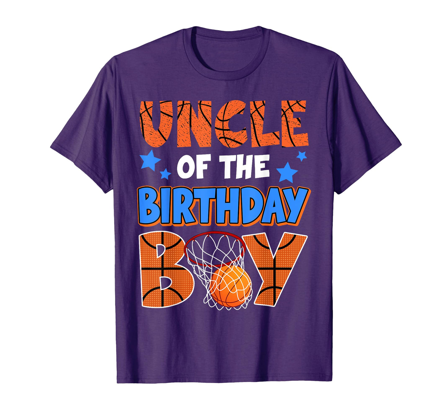 Basketball Uncle Of The Birthday Boy Family Matching T-Shirt