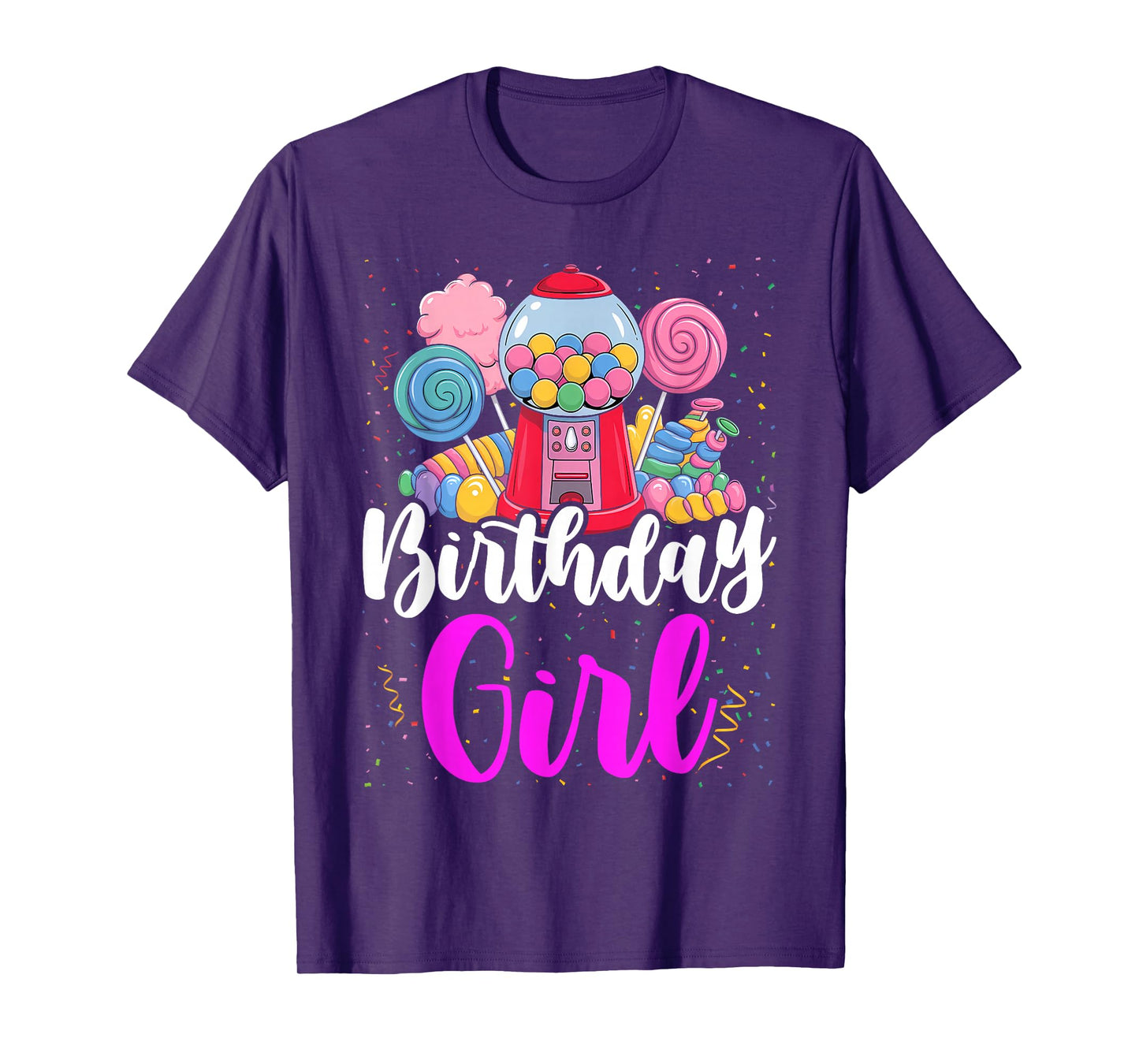 Candy Machine Birthday Girl Sweet Candyland Matching Family T-Shirt