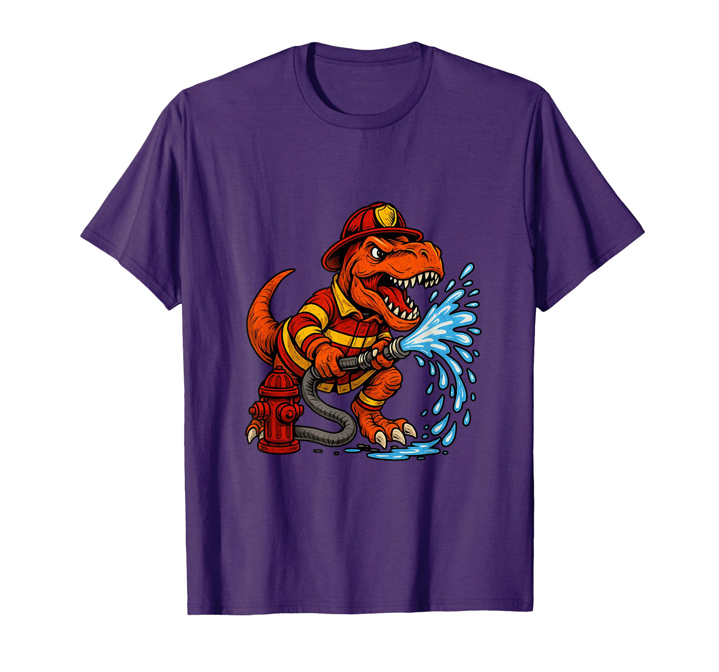 Funny Firefighter Art for Kids Toddlers Fireman Firefighter T-Shirt