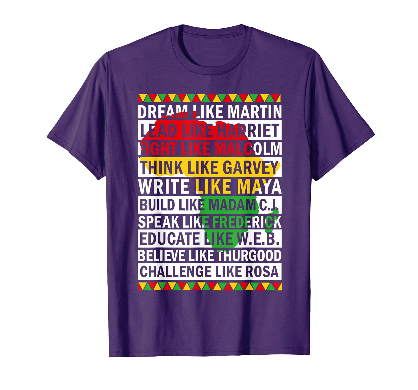 Black History Month dream Like African leader Men Women T-Shirt