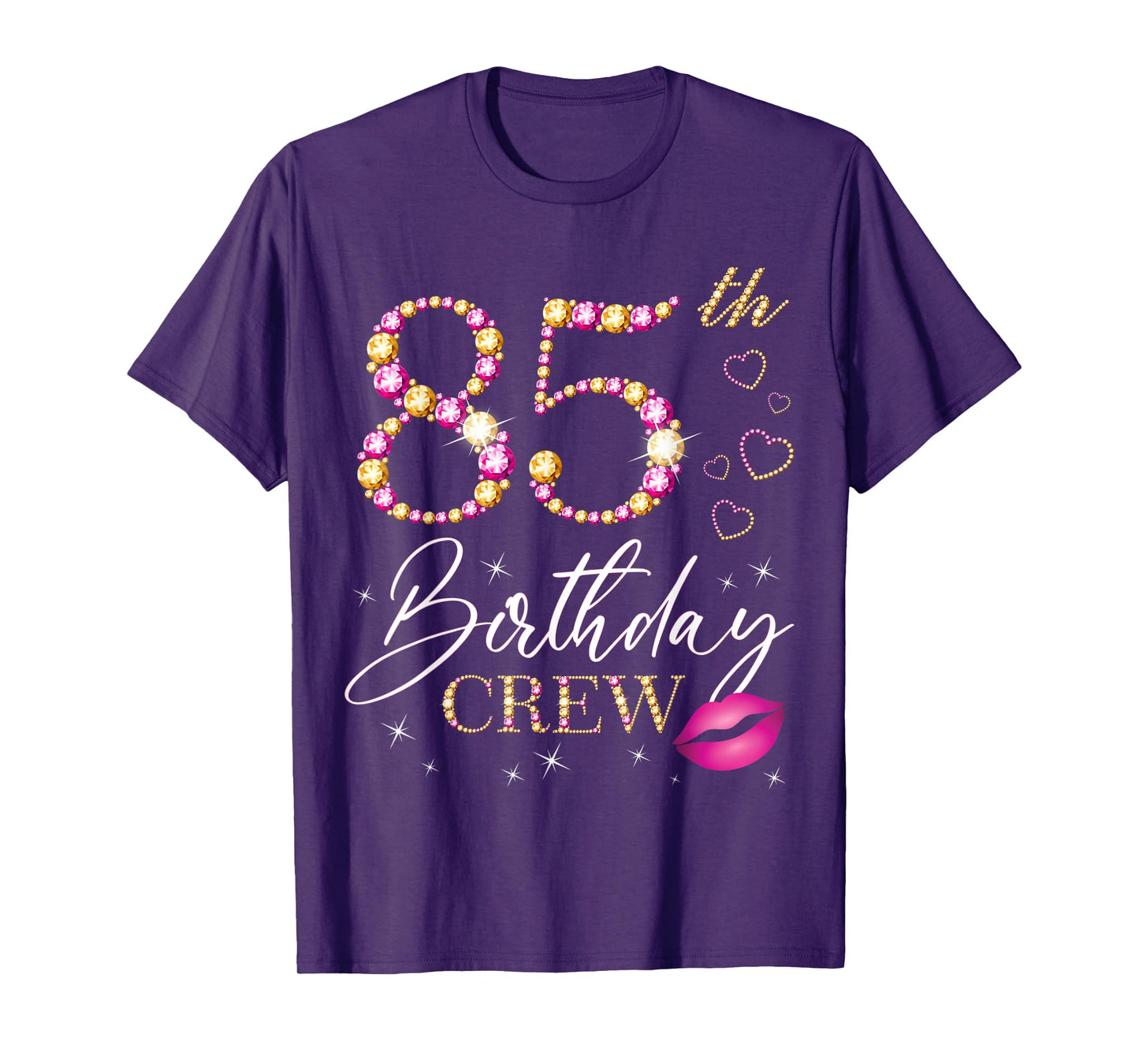 85th Birthday Crew 85th Birthday Squad 85 Years Old Bday T-Shirt