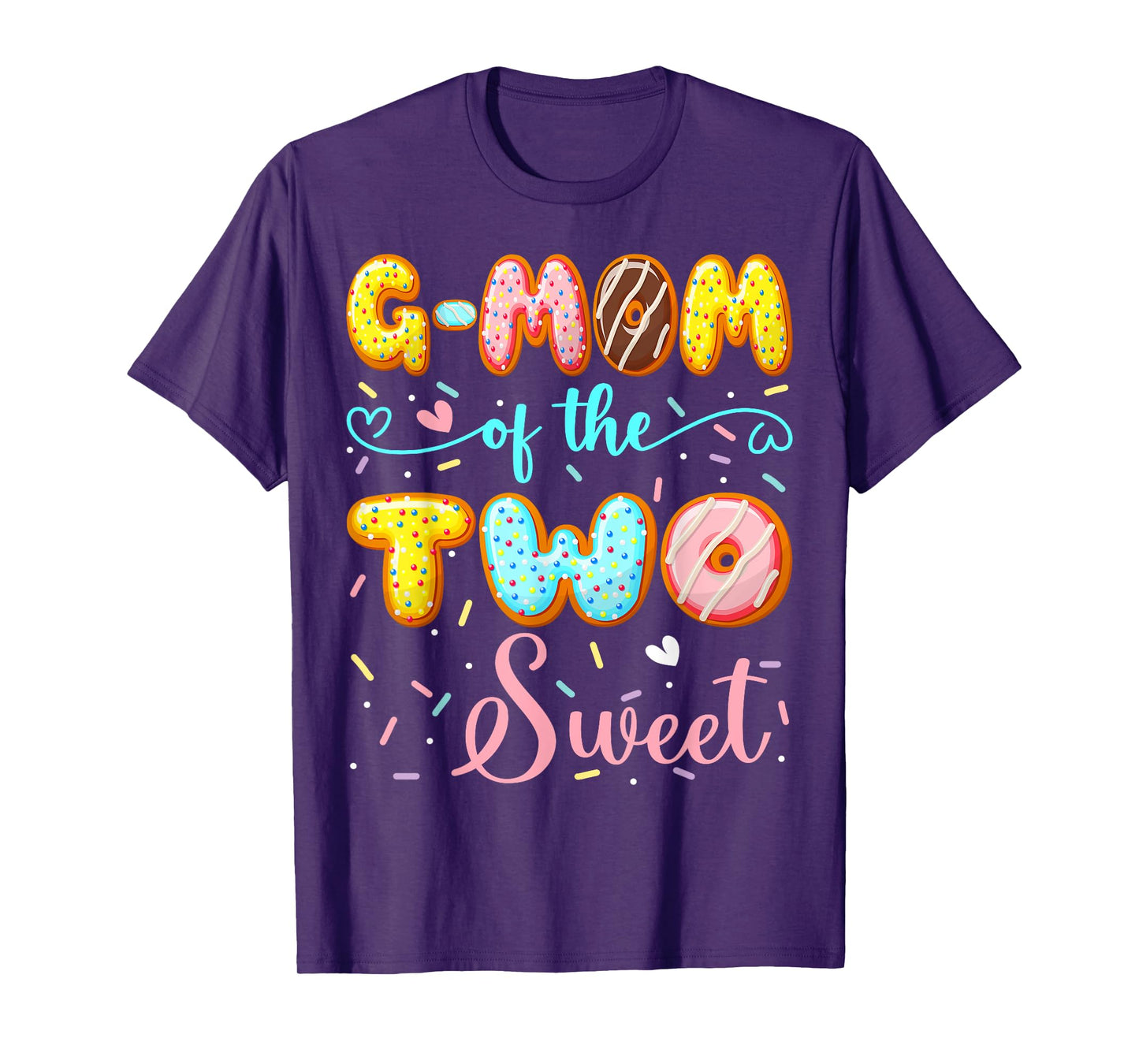 G-Mom Of The Two Sweet 2Nd Birthday Girl Donut Party T-Shirt