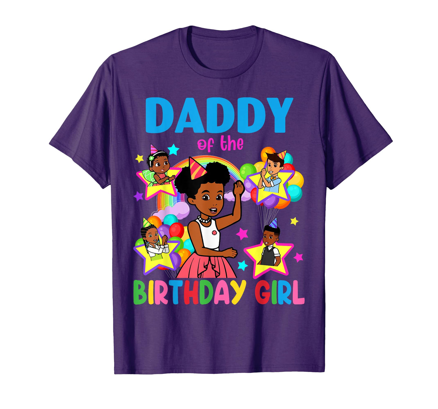 Daddy Of Birthday Girl Gracie Birthday Dolls Girl Party T-Shirt