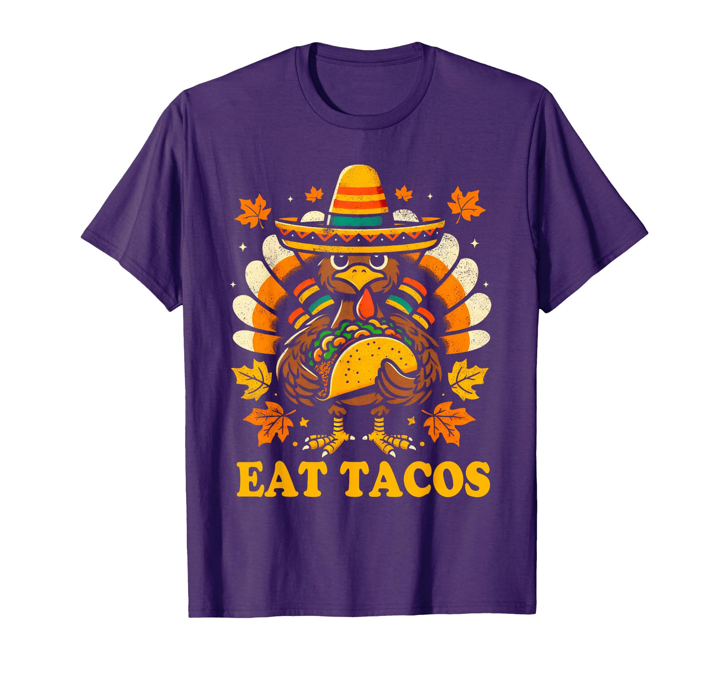 Thanksgiving Day Turkey Eat Tacos Mexican Turkey Boys Kids T-Shirt