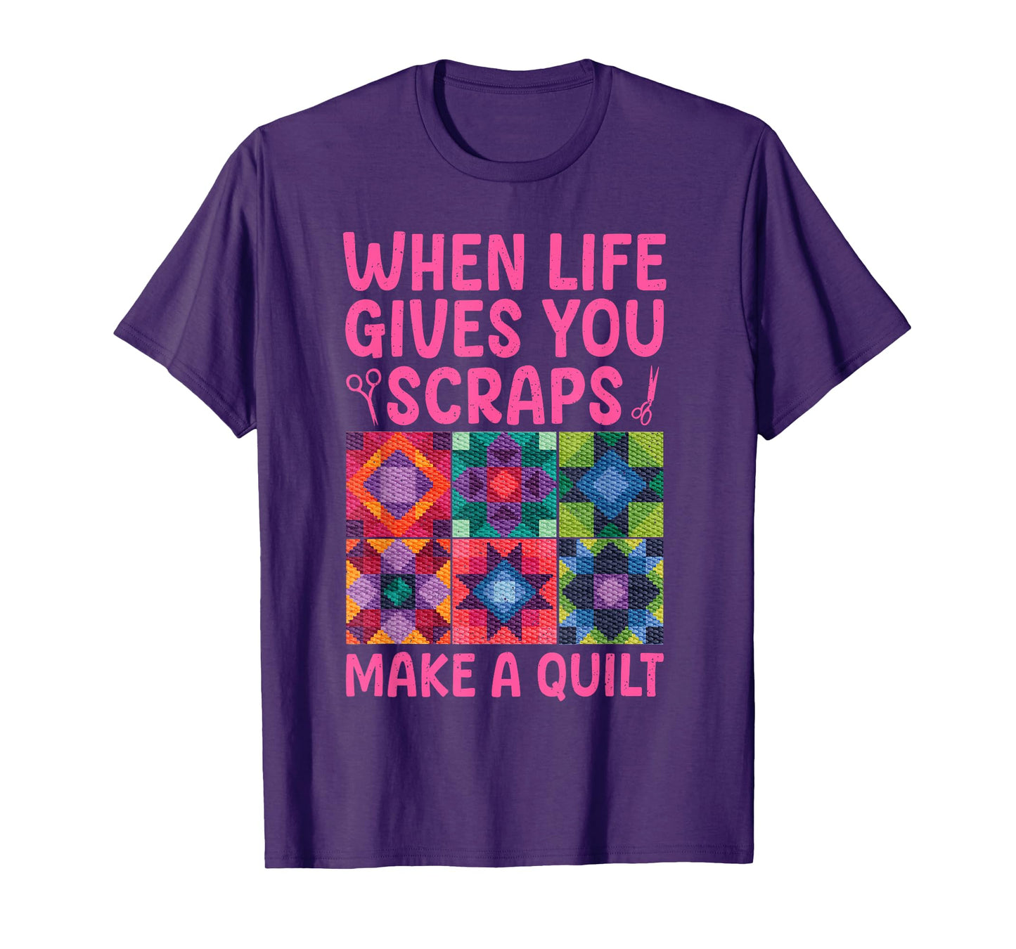 Quilting Design For Women Grandma Quilt Lover Sewing Quilter T-Shirt