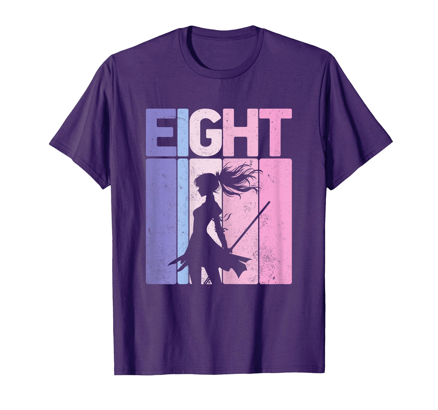 Eight Years Old Martial Arts Ninja 8th Birthday Party Girls T-Shirt