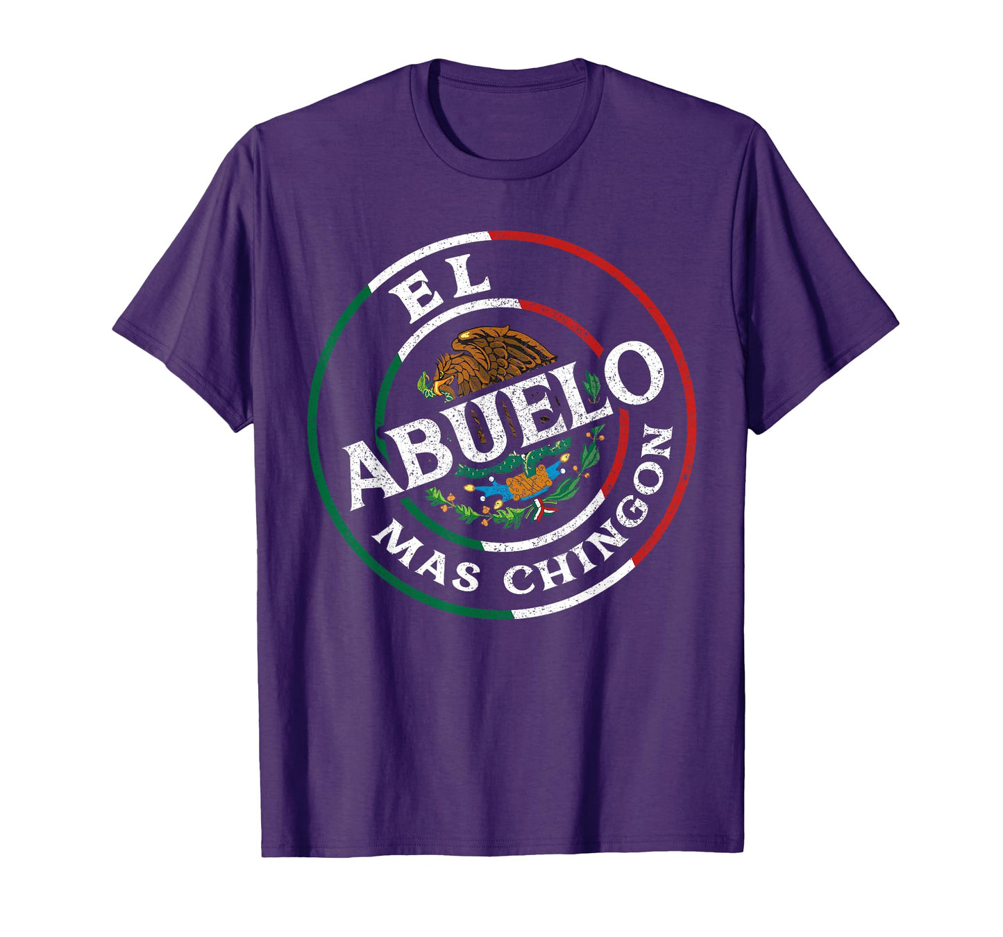 El Abuelo Mas Chingon Mexican Spanish Grandpa Fathers Day T-Shirt