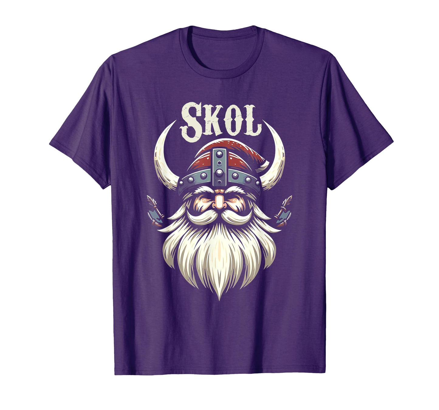 Vikings Santa Hat Christmas Pajama Cool Nordic Scandinavian T-Shirt