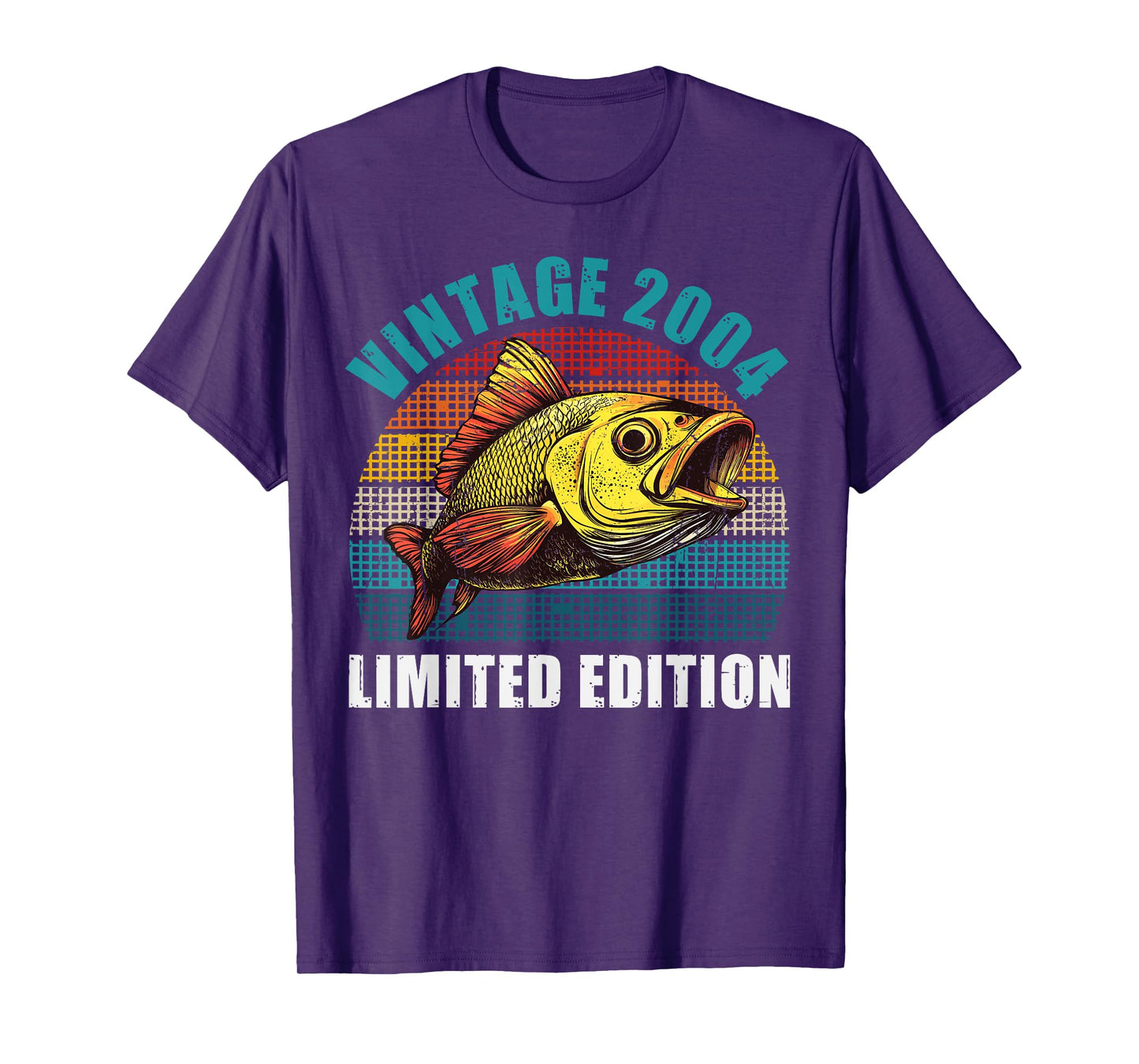 21 Years Old Vintage 2004 Fishing Fisherman 21st Birthday T-Shirt