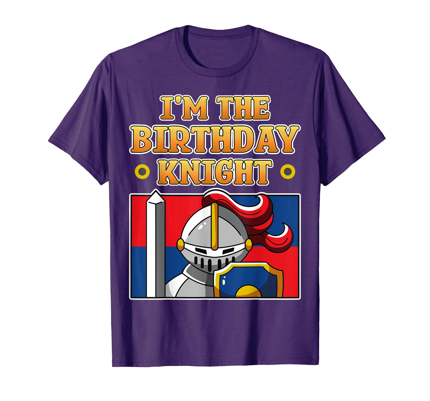 I'm The Birthday Knight Kids Medieval Armor Family Party T-Shirt