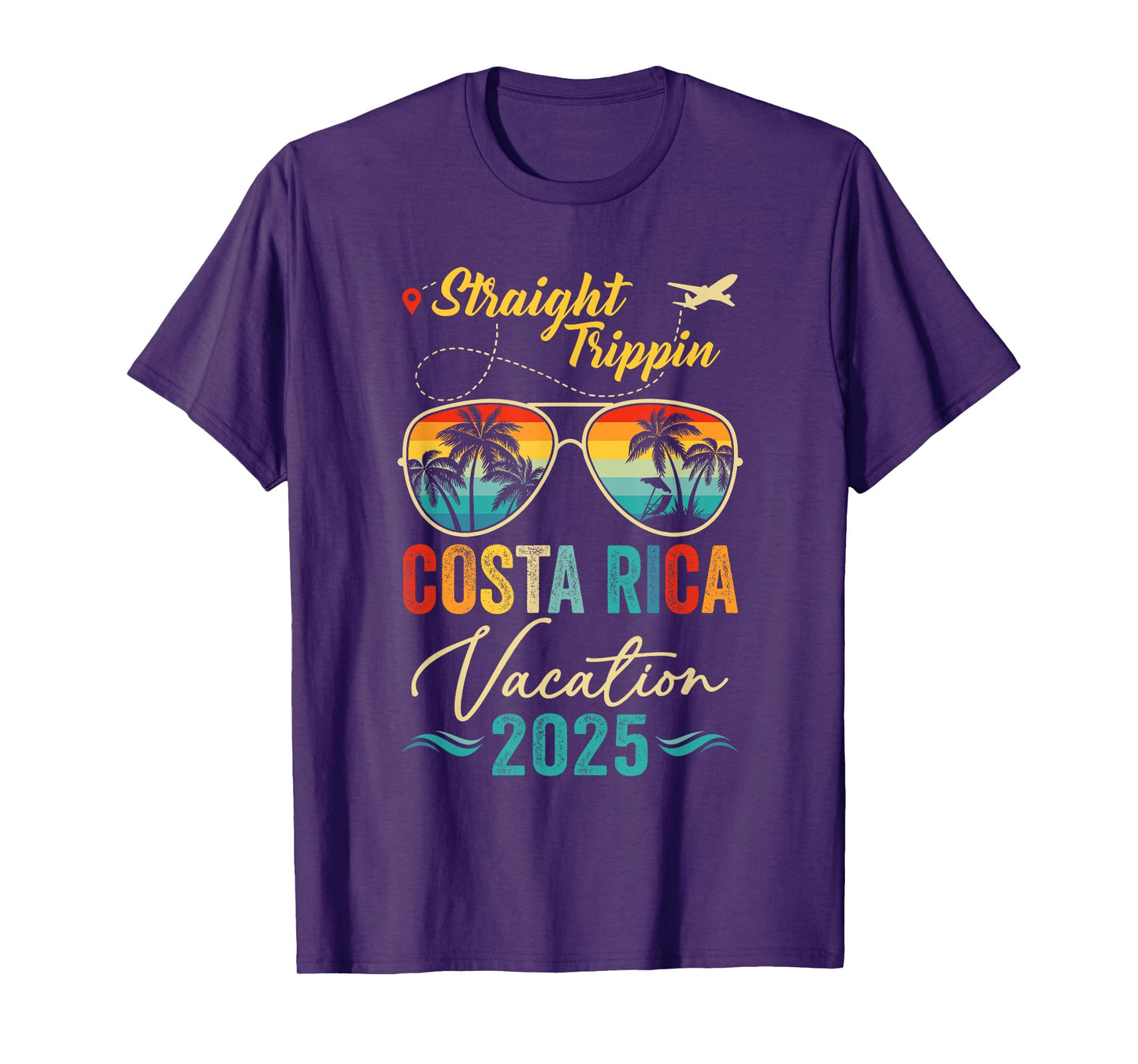 Straight Trippin Costa Rica 2025 Family Summer Vacation T-Shirt