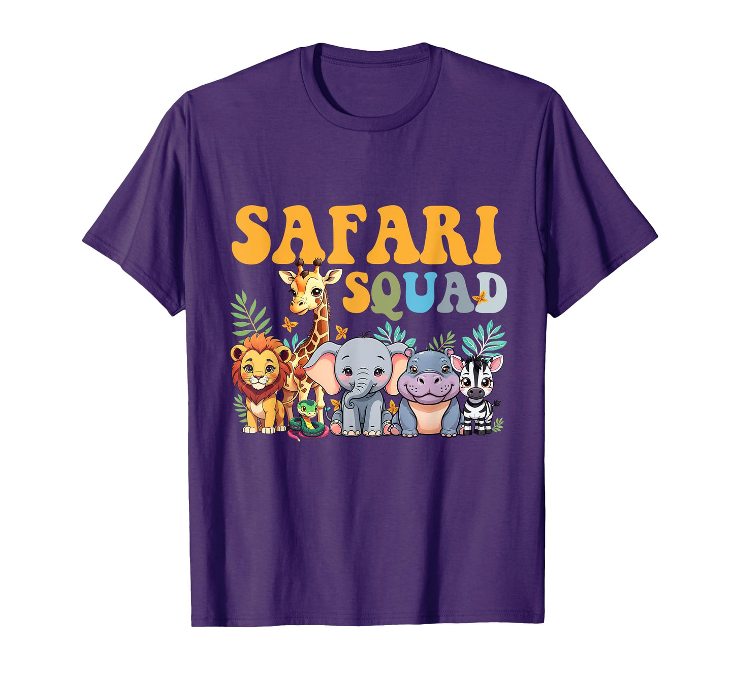 Safari Squad Zoo Jungle Animal Birthday Family Matching T-Shirt