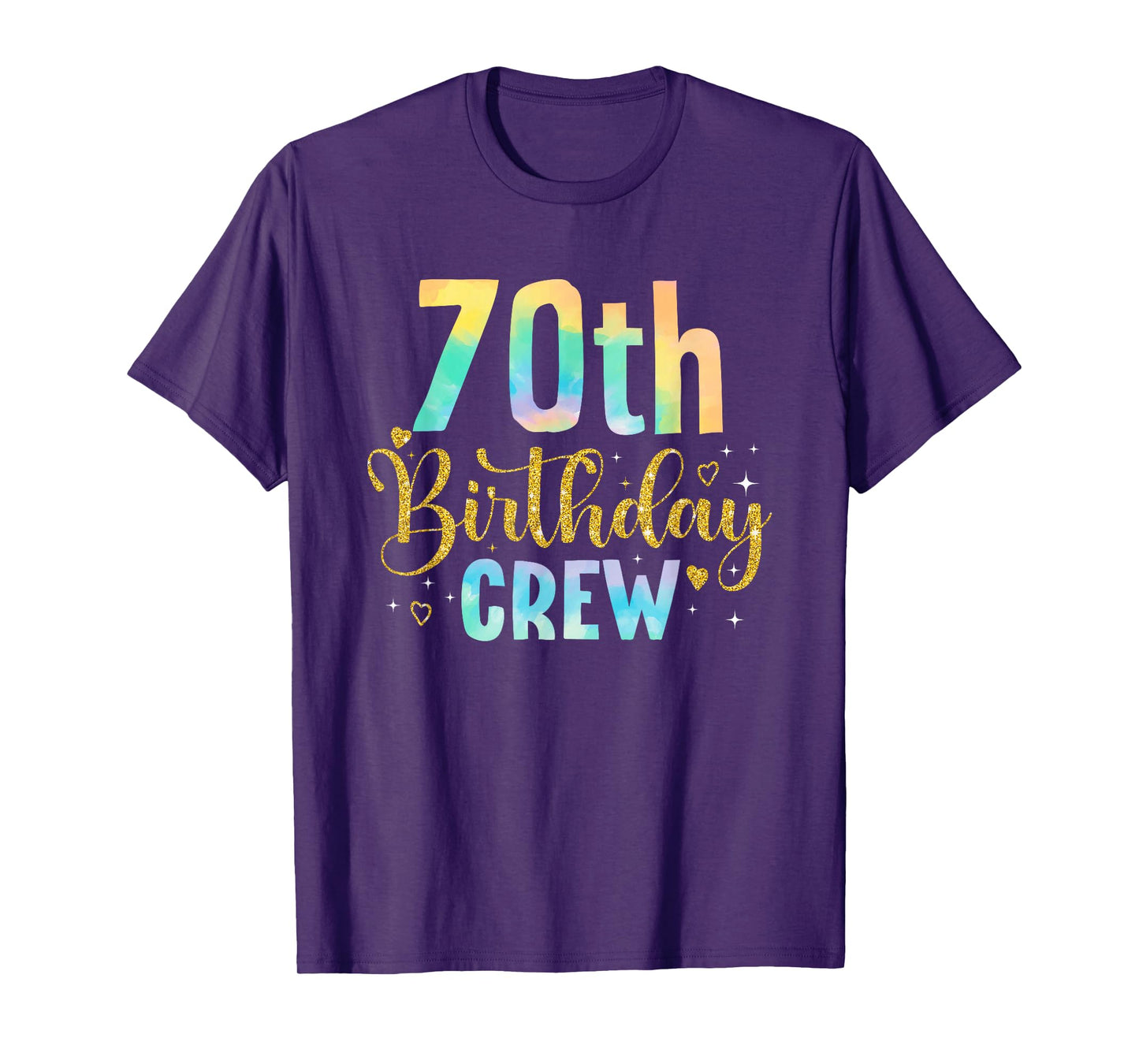 70 Years Old Birthday Party Group Family 70th Birthday Crew T-Shirt