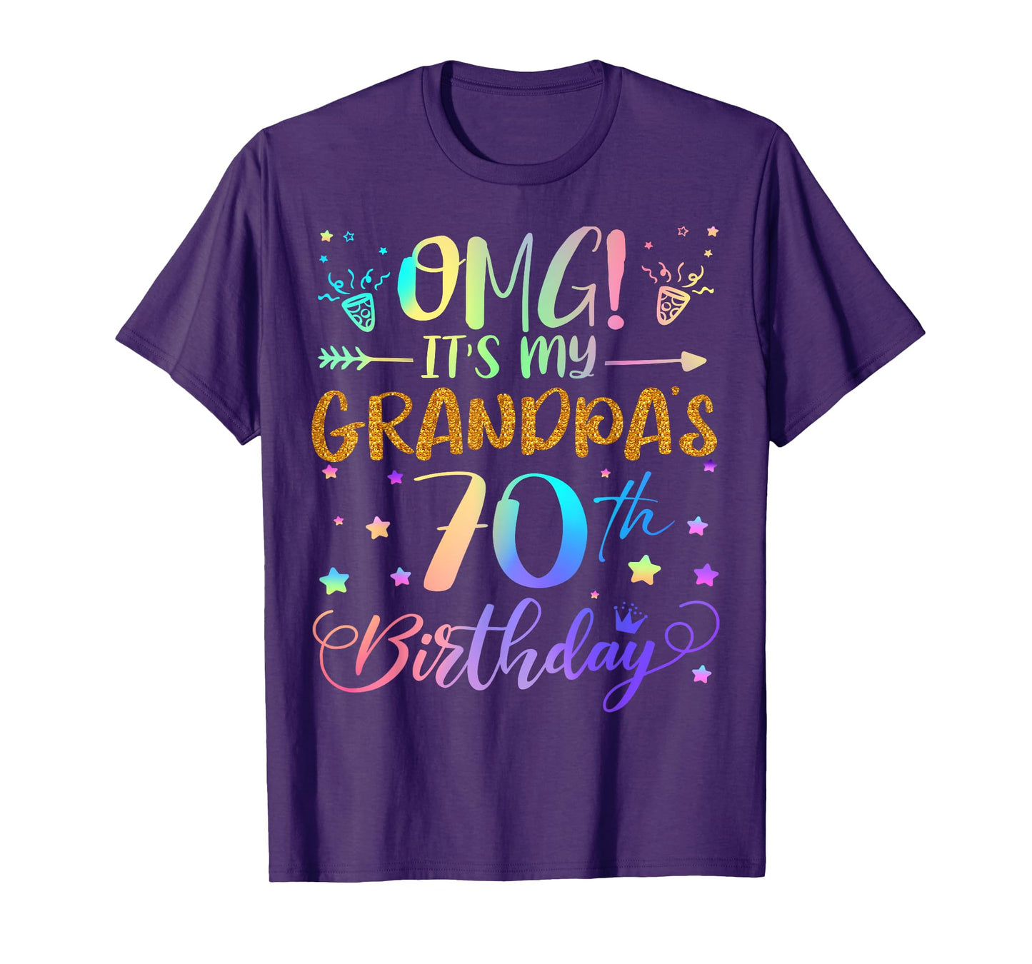 OMG It's My Grandpa's 70th Birthday Sweet 70 Years Old T-Shirt