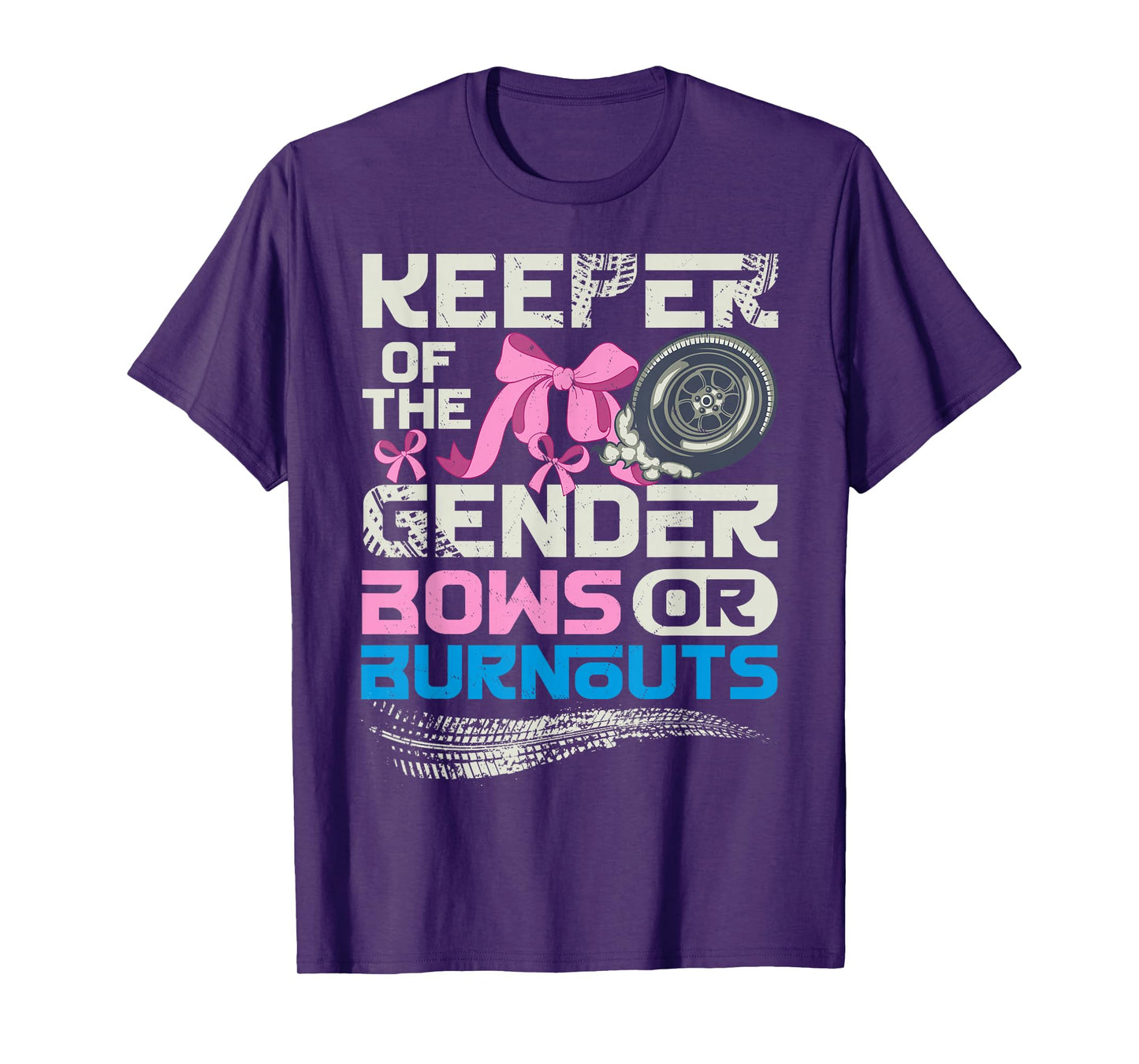 Keeper of the Gender Burnouts or Bows Gender Reveal Party T-Shirt