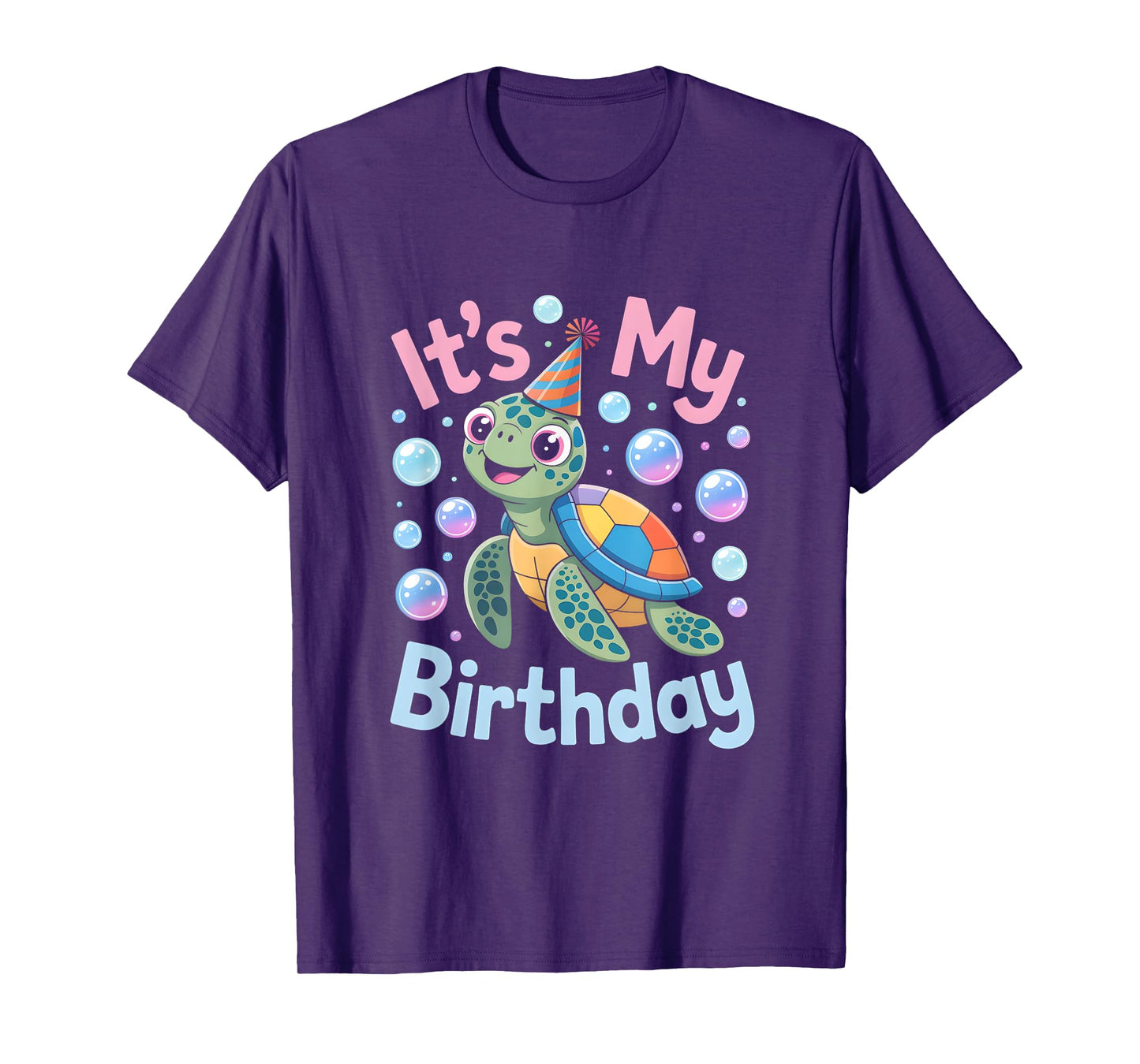 It's My Birthday Sea Turtle Cute Ocean Animal Party T-Shirt