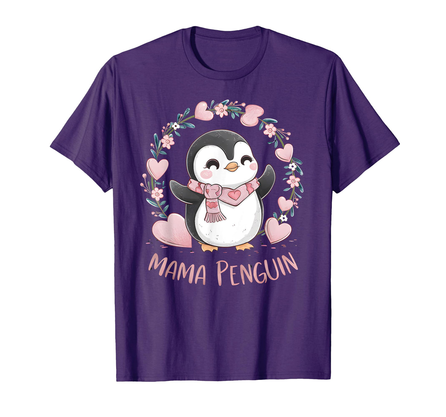 Penguin Mama Flightless Bird Lover Mother's Day Mommy Mom T-Shirt
