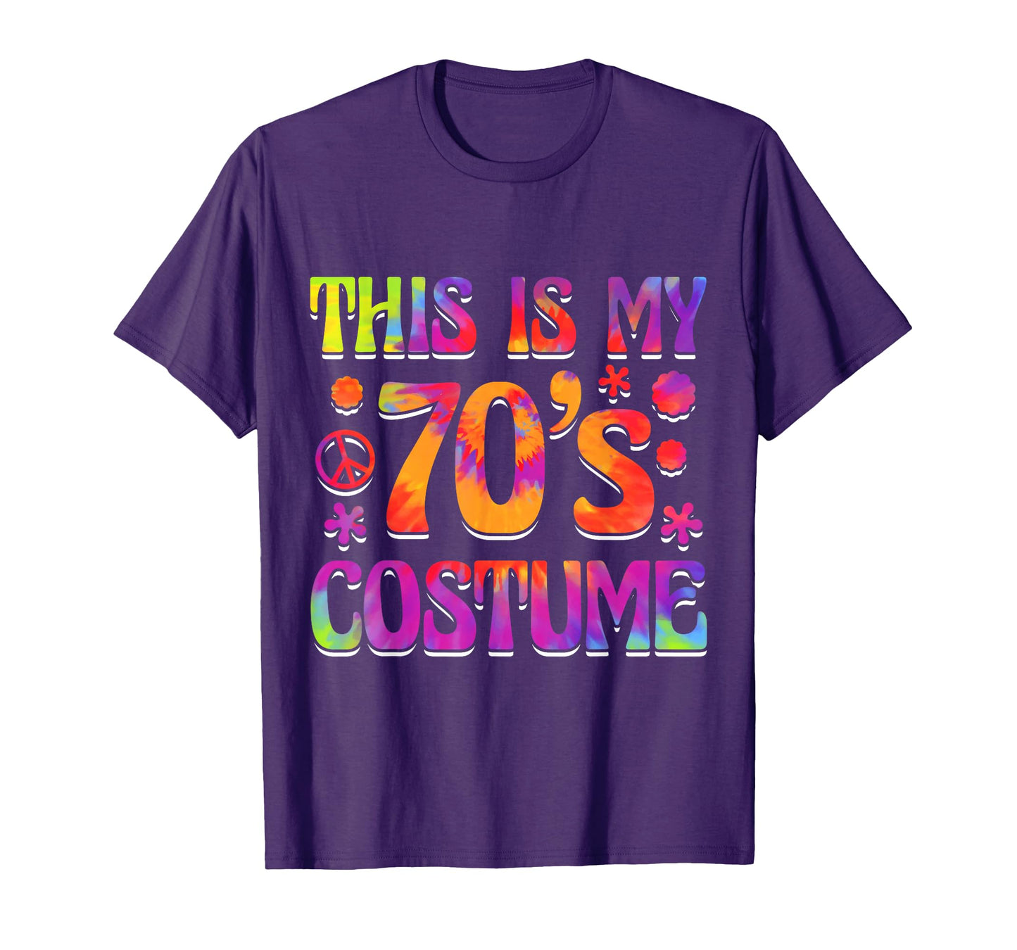 This Is My 70's Costume Seventies Theme Party Hippie Vibes T-Shirt