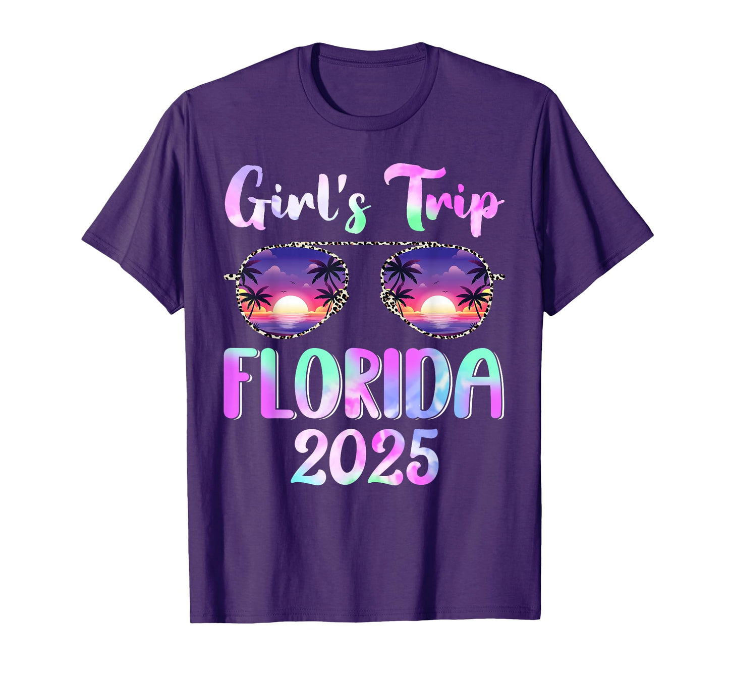Girl's Trip Florida 2025 Summer Beach Weekend Vacation T-Shirt