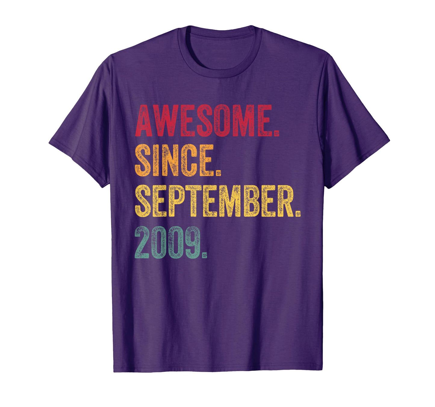 Awesome Since September 2009 - 16th Birthday 16 Years Old T-Shirt