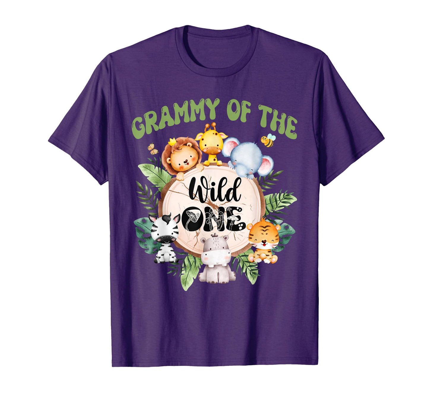 Grammy Of The Wild One 1st Birthday Safari Family Matching T-Shirt