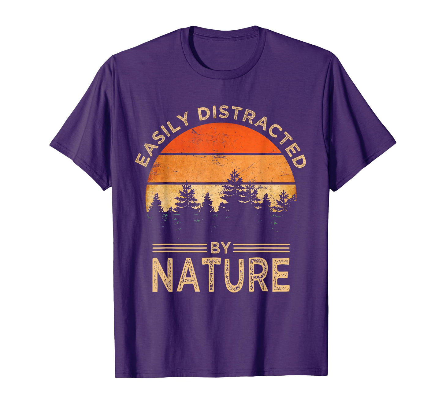 Easily Distracted By Nature Vintage Funny Nature T-Shirt