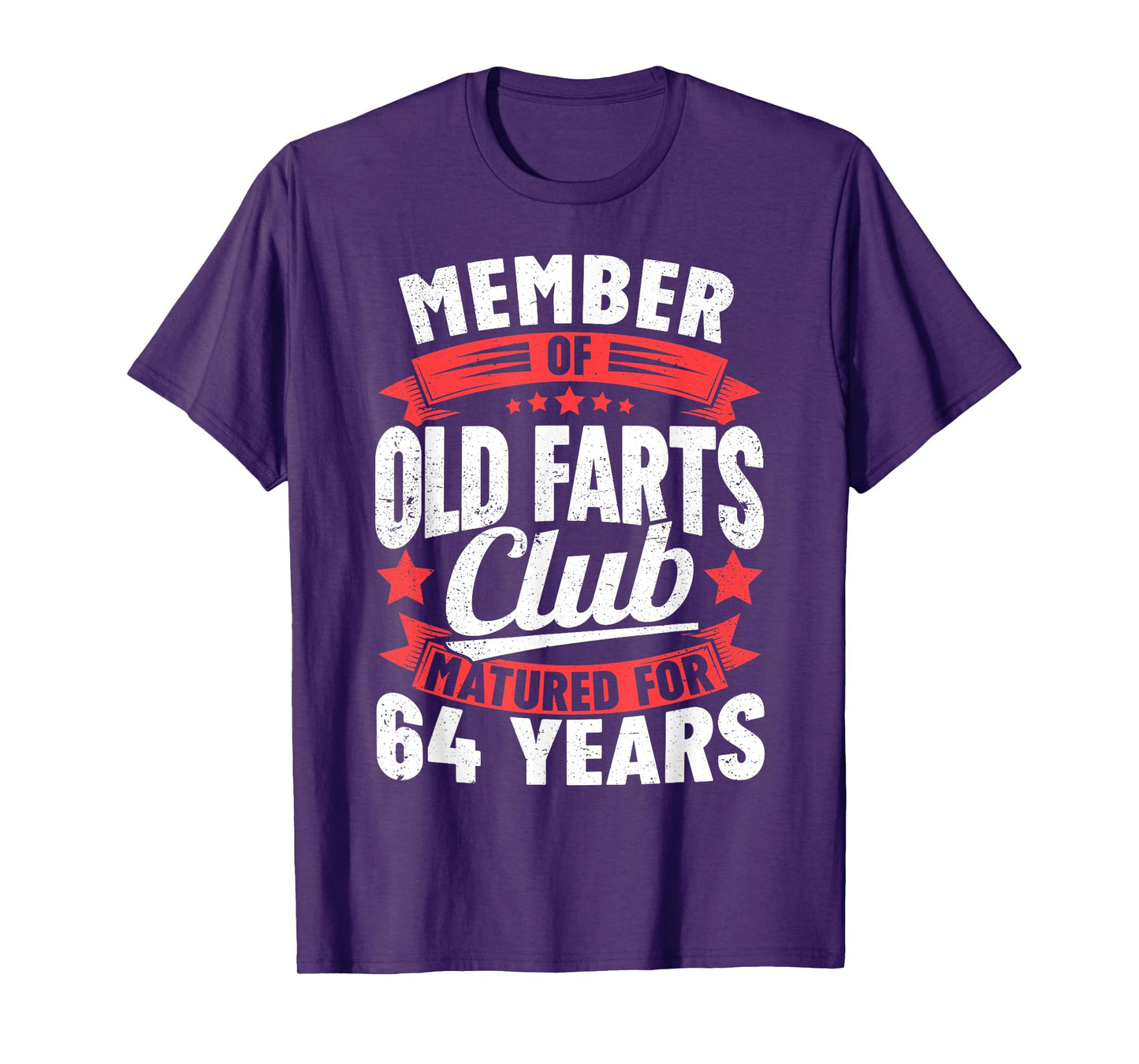 Matured 64 Years Member of Old Farts Club 64th Birthday Men T-Shirt
