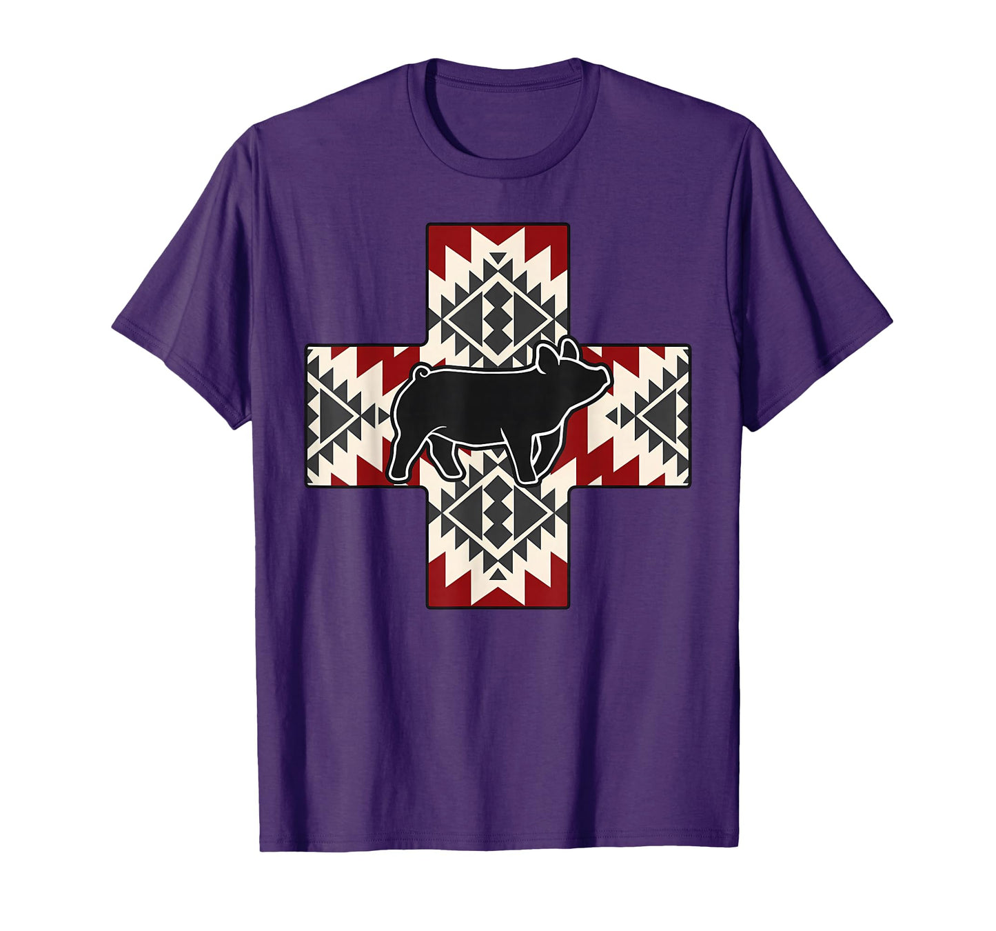 Aztec Show Pig Livestock Pig Breeder Stock Show Mom Pig T-Shirt
