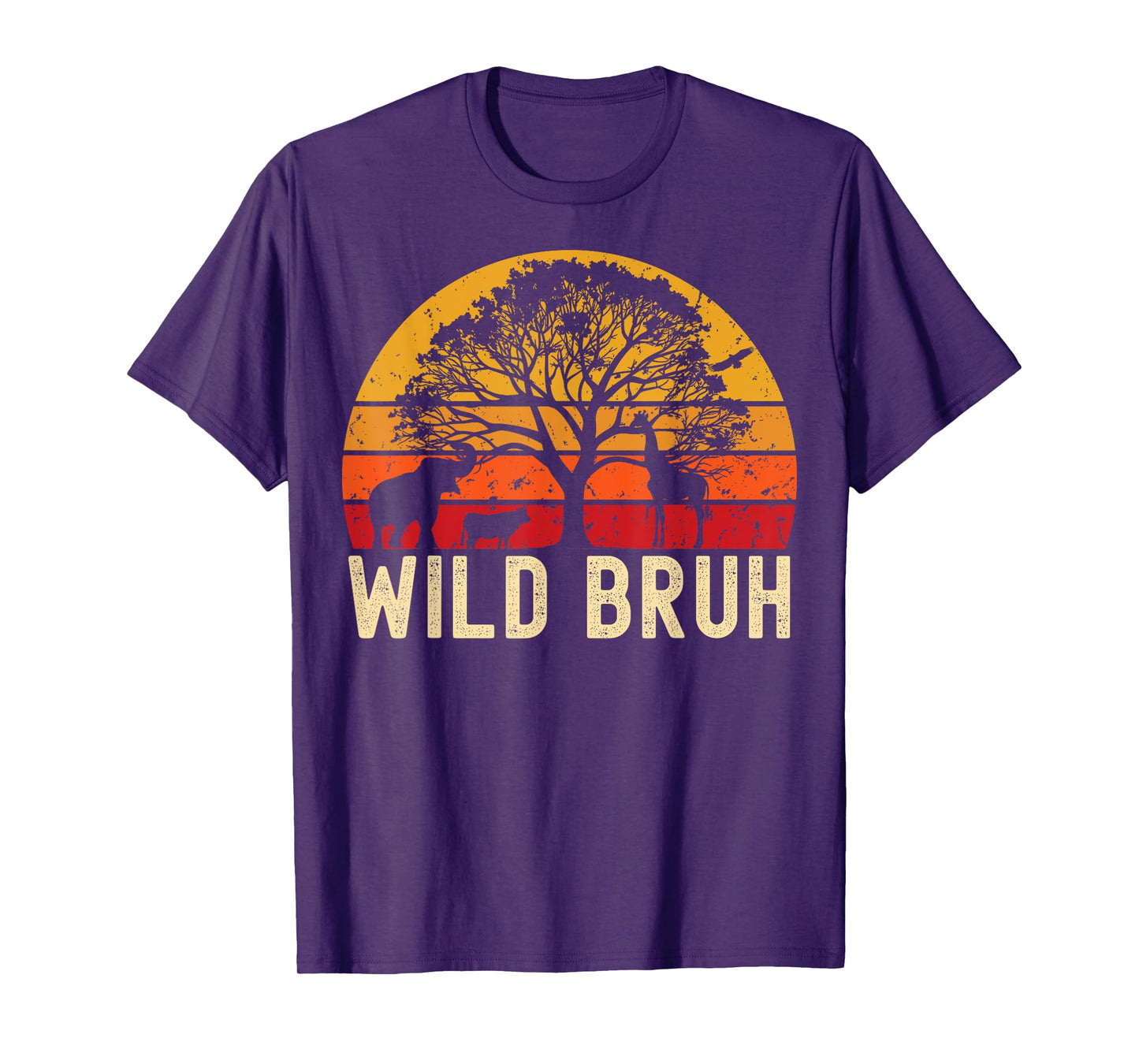 Wild Bruh Zoo Born Wild Birthday Safari Jungle Wild Family T-Shirt