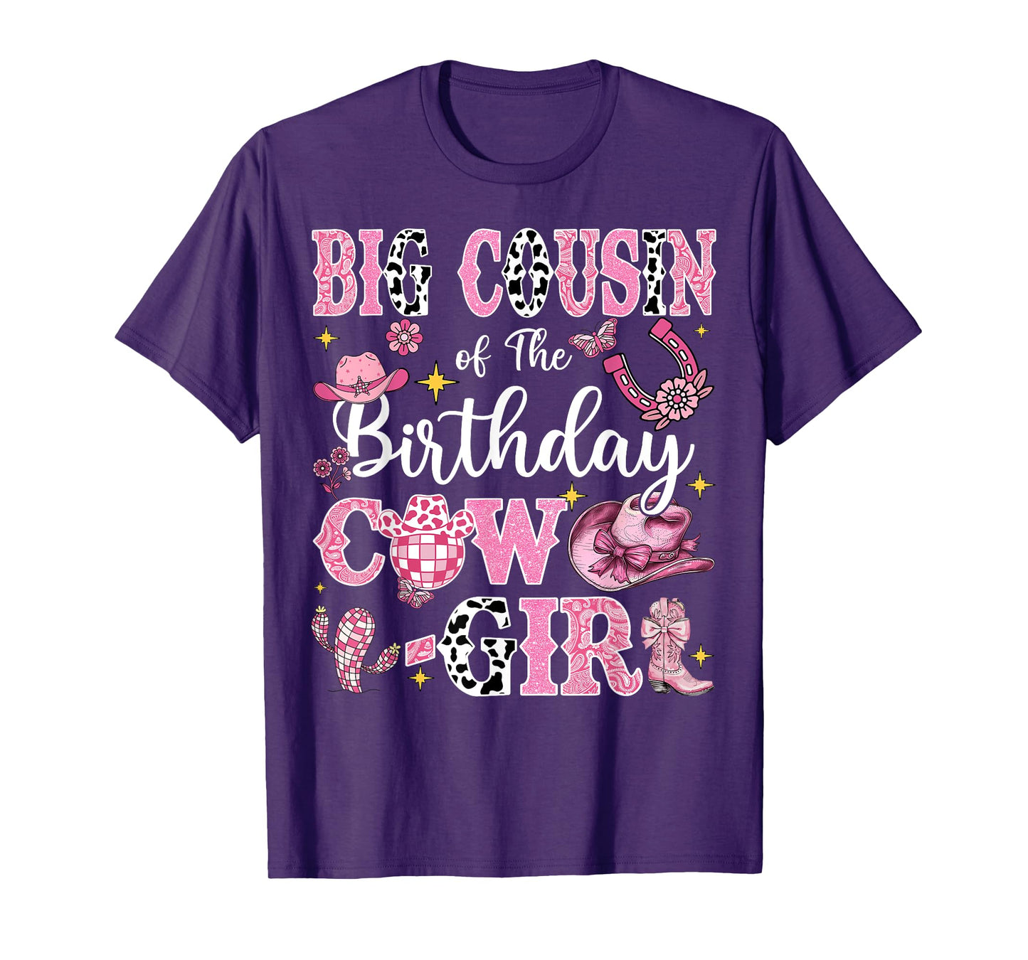 Big Cousin Of The Birthday Cow-Girl Rodeo Cousin Bday Party T-Shirt
