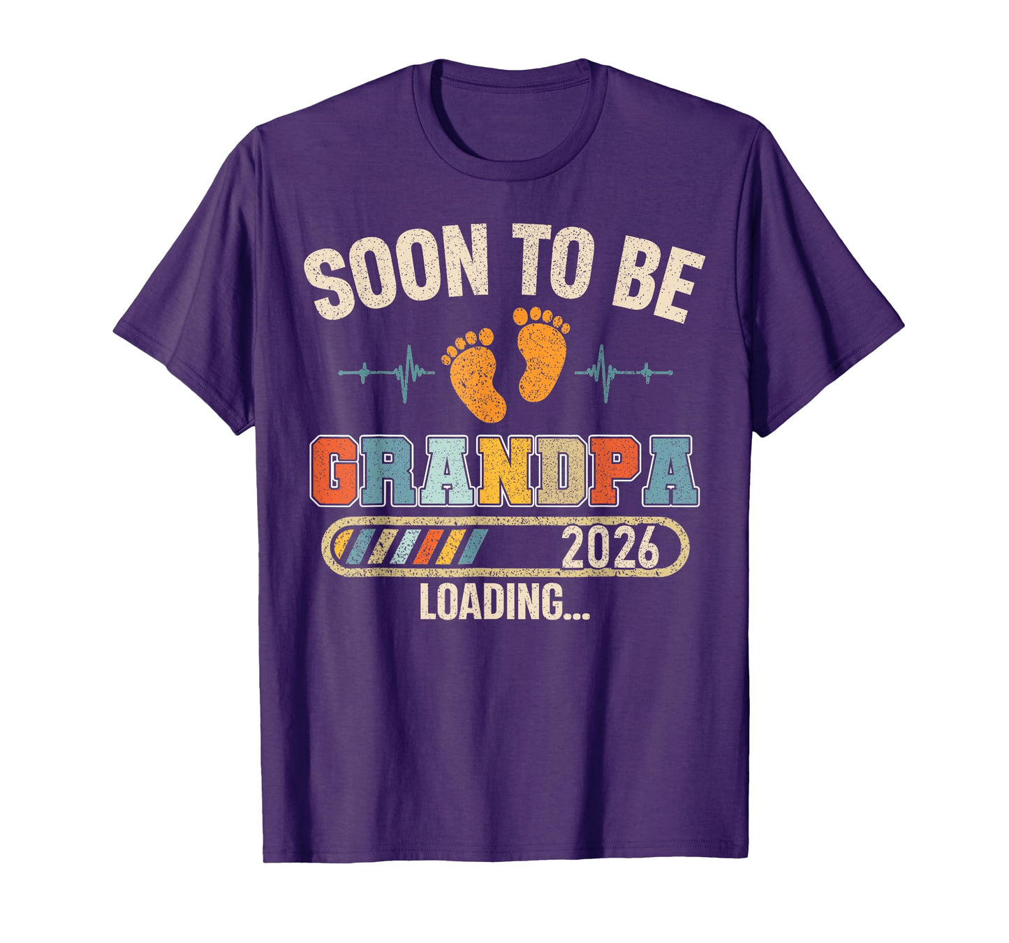 Soon to Be Grandpa 2026 Loading Baby Announcement Poppop T-Shirt