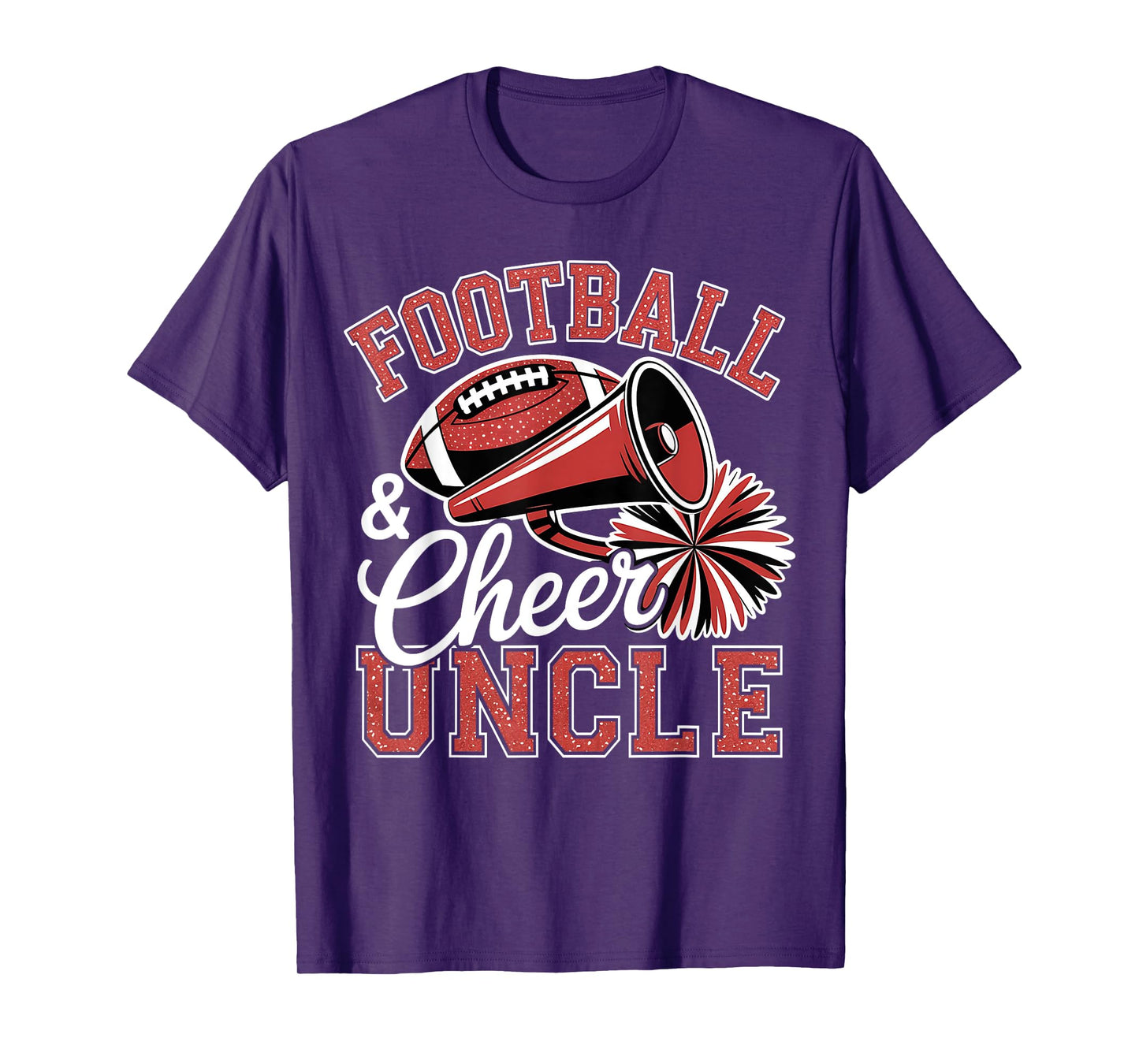 Football Cheer Uncle for Women Men Vintage Cheerleader T-Shirt