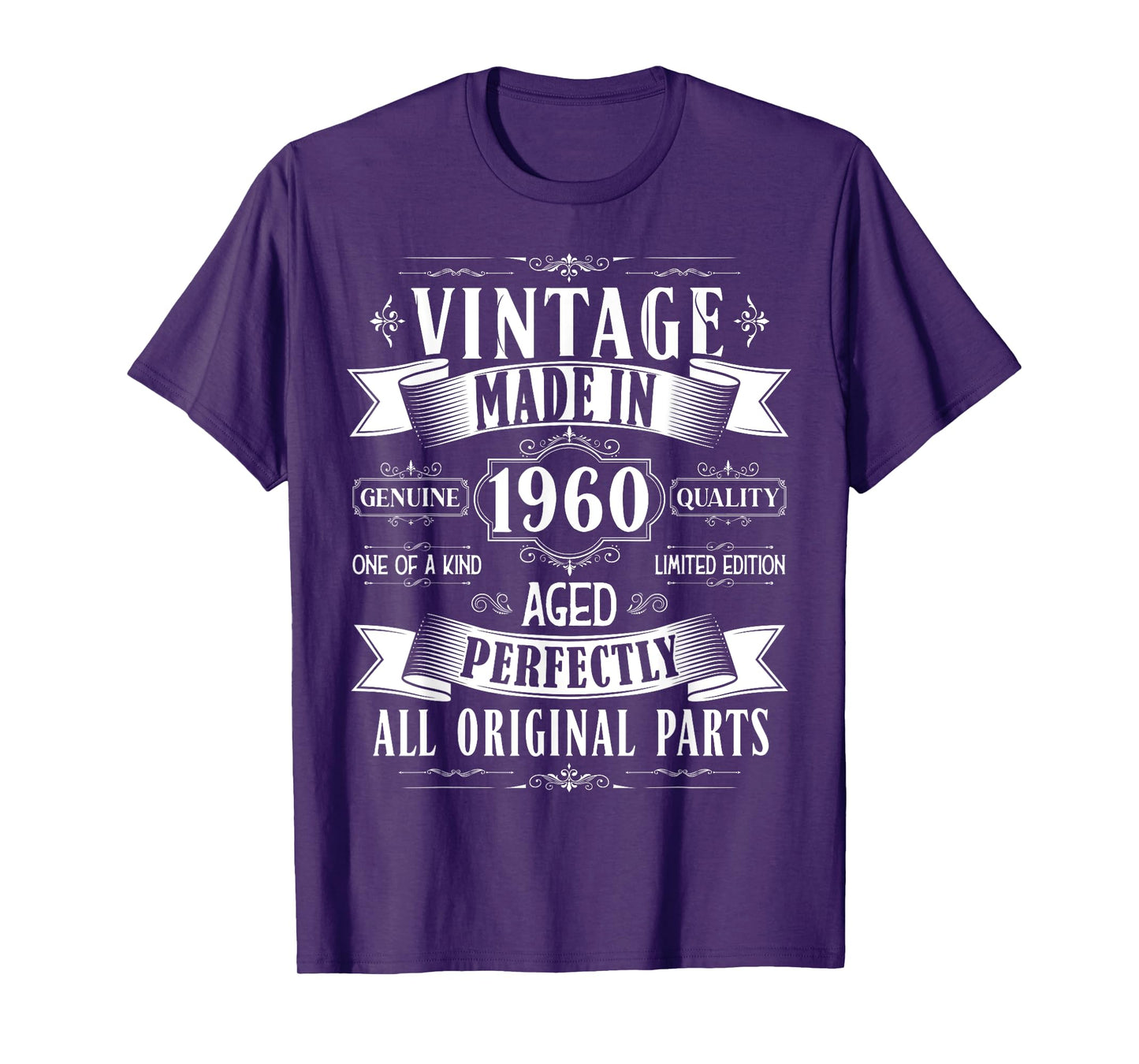 Vintage 65th birthday men Born 1960 65 years old Bday mens T-Shirt