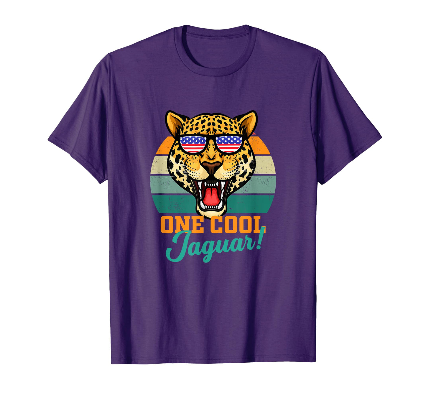 Jaguar Gifts Jaguars USA Flag Men Women Kids Boys Girls T-Shirt