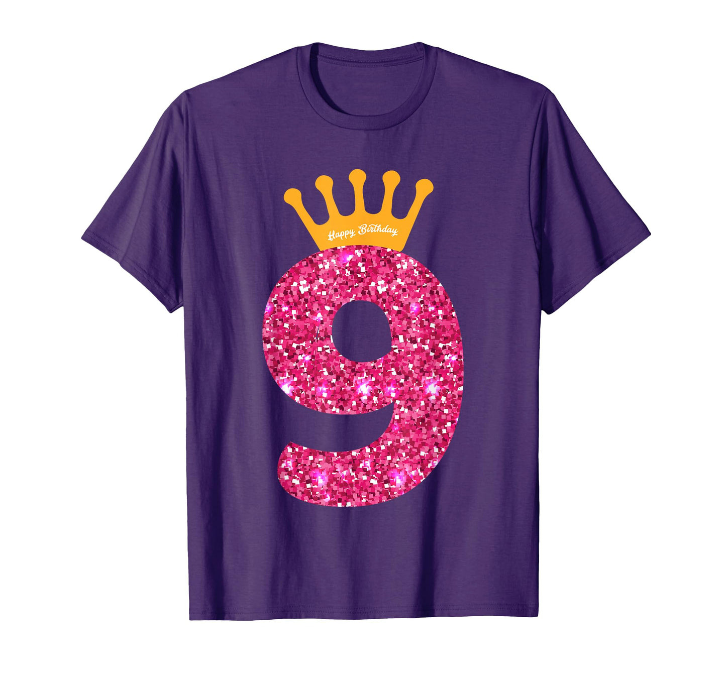 Happy Birthday Shirt, Girls 9th Party 9 Years Old Bday T-Shirt