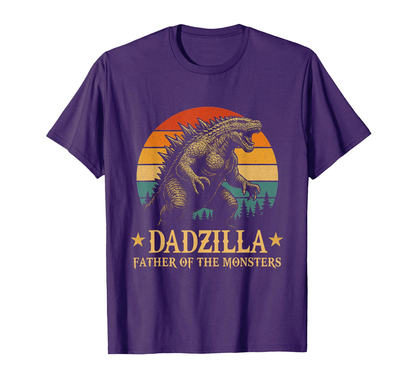 Dadzilla-Father Of The Monsters Funny Dad Father's Day T-Shirt