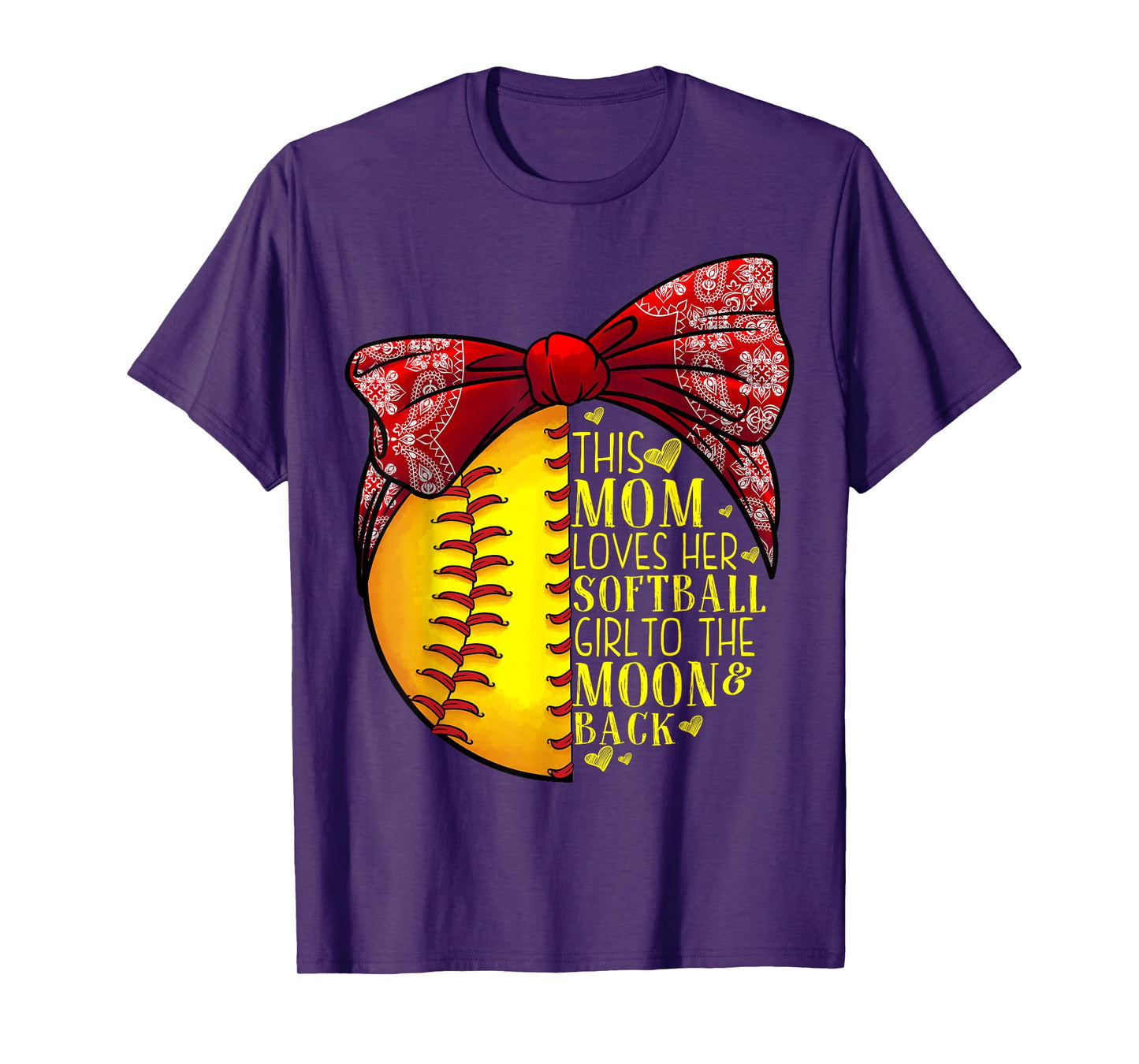 Funny Softball Gift Mom Women Pitcher Catcher Girls Lovers T-Shirt
