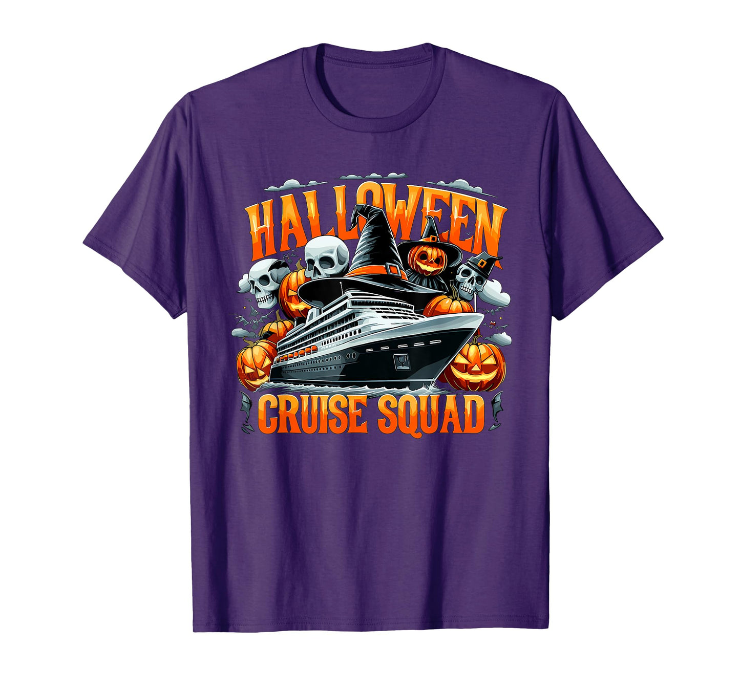 Halloween Cruise Squad Family 2025 Cruising Crew Funny Trip T-Shirt