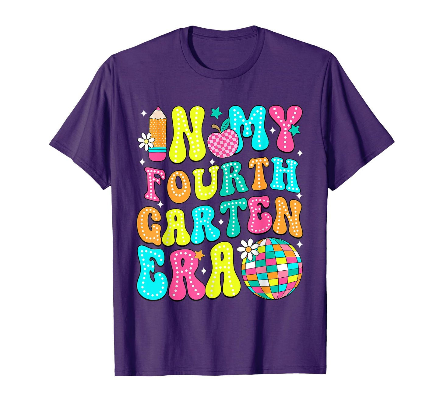In My Fourth Grade Era 4th Grade Girl Teacher Back To School T-Shirt