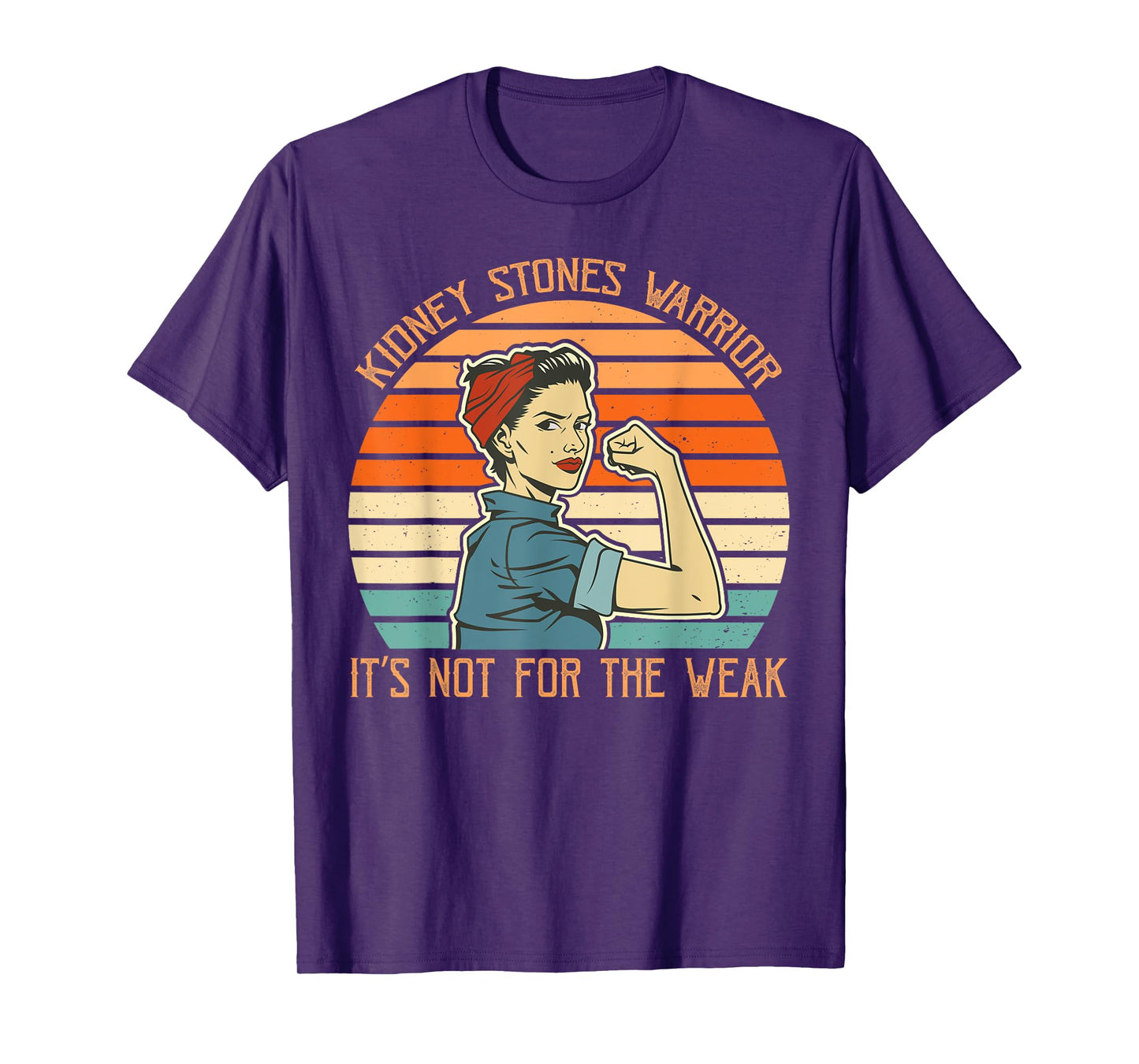 Kidney Stones Warrior Retro Kidney Stone Surgery Survivor T-Shirt