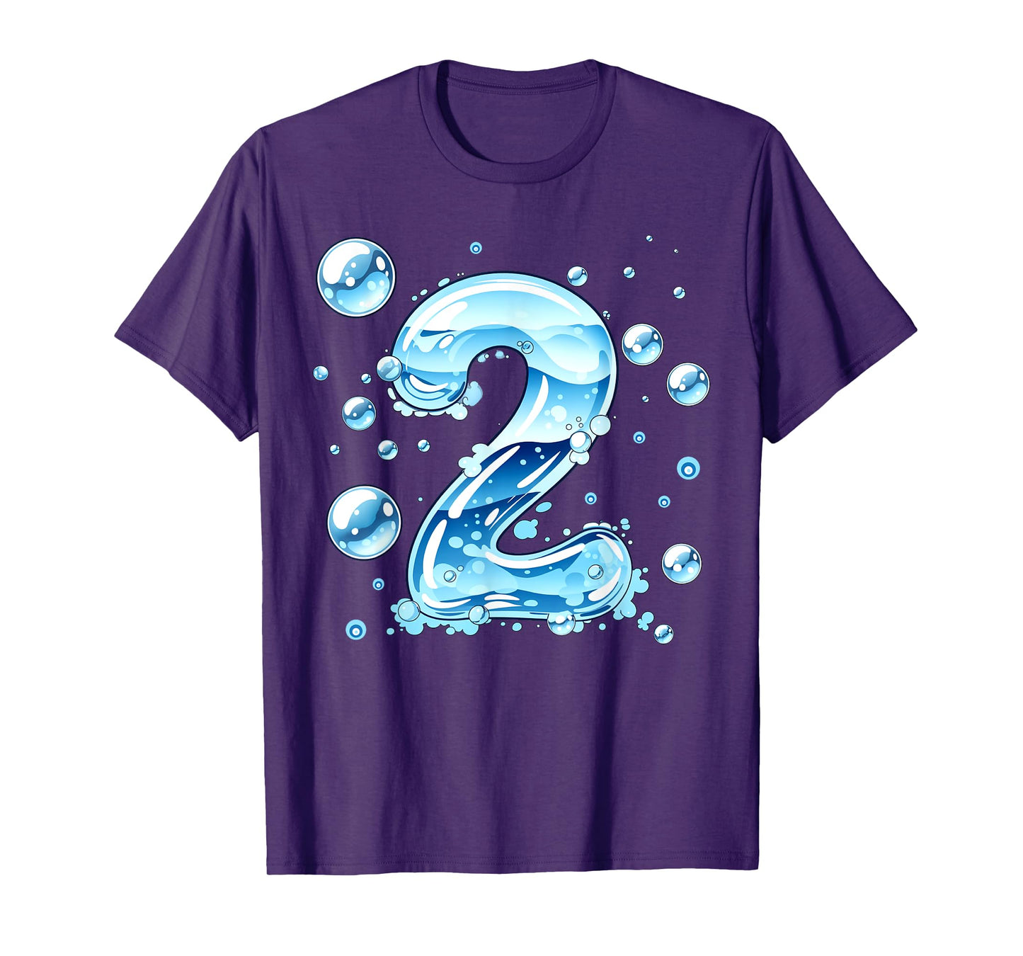 Kids 2nd Birthday Bubble Themed Birthday Party T-Shirt