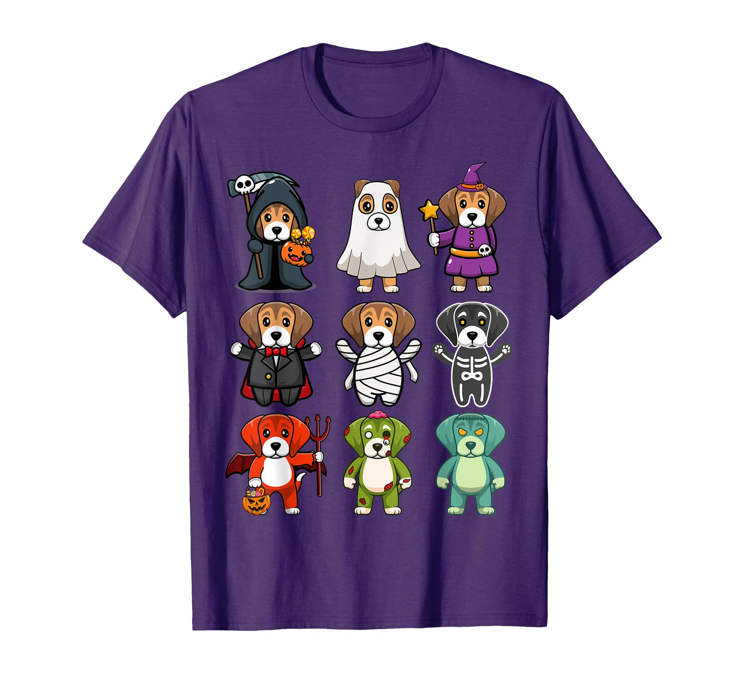 Beagle Dog Spooky Boo-Jee Horror Pumpkin Beagle Halloween T-Shirt
