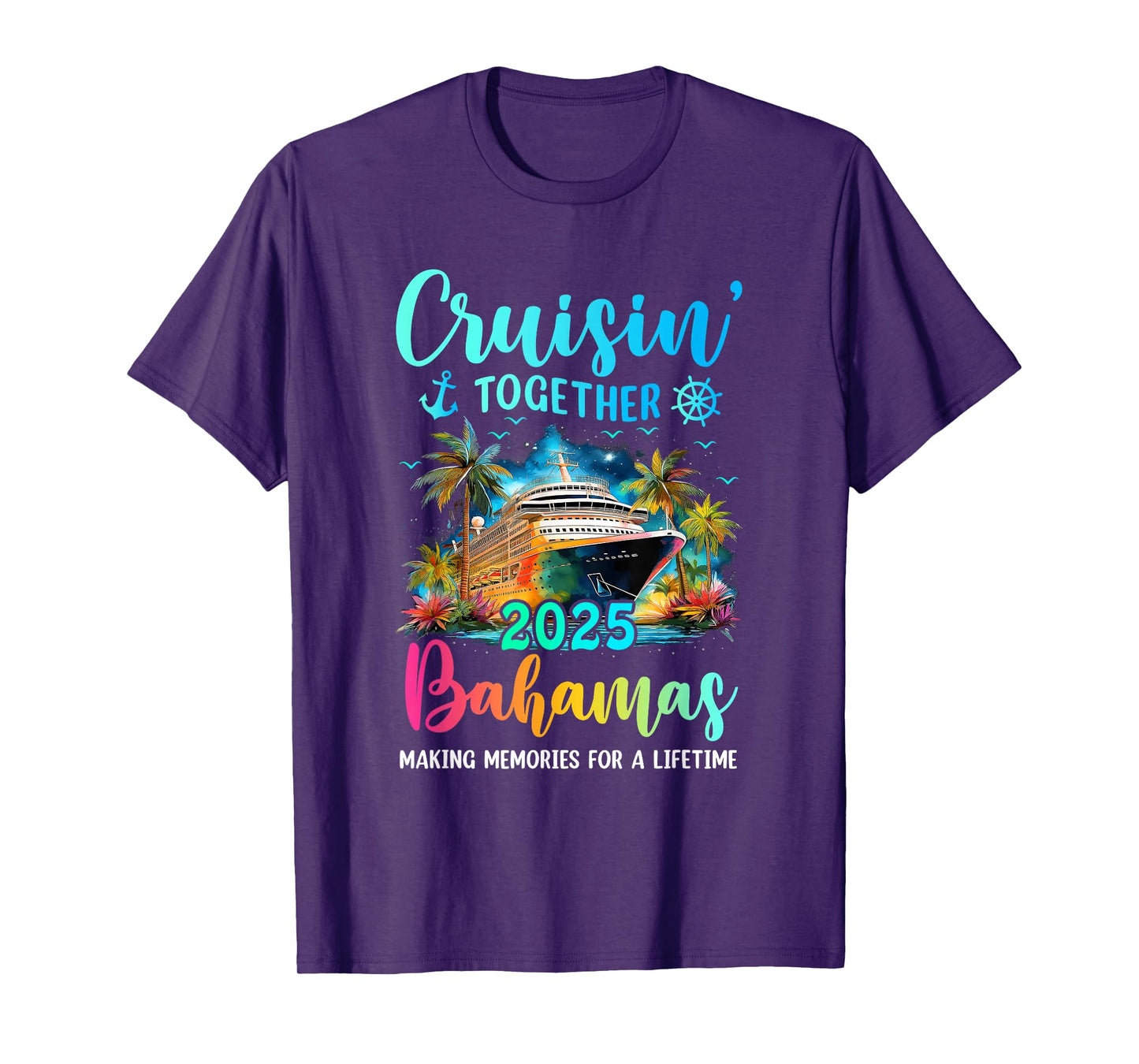 Cruisin' Together Bahamas 2025 Family Cruise Vacation T-Shirt