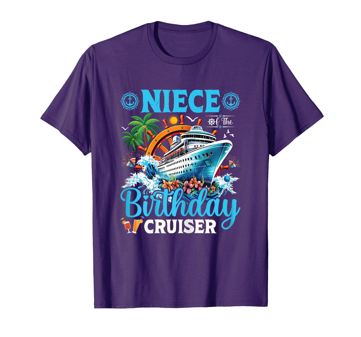 Niece Of The Birthday Cruiser Cruise Boat Birthday Party T-Shirt