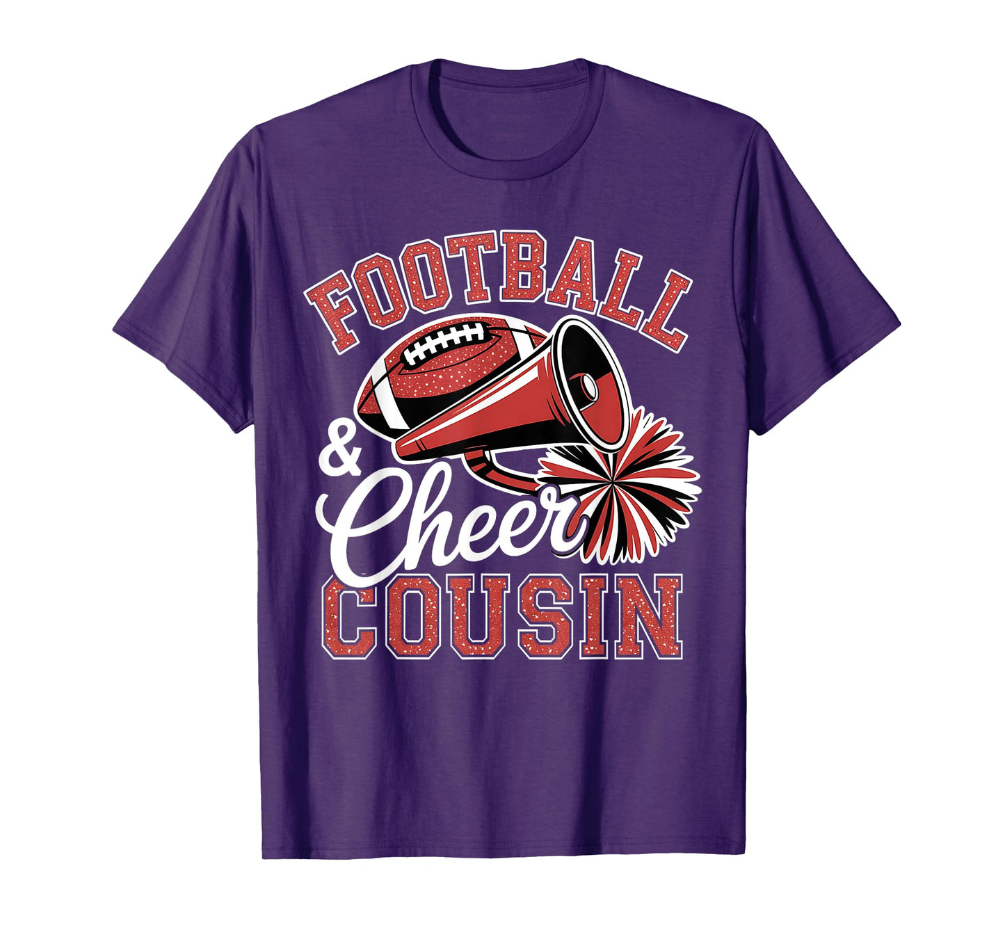 Football Cheer Cousin for Women Men Vintage Cheerleader T-Shirt