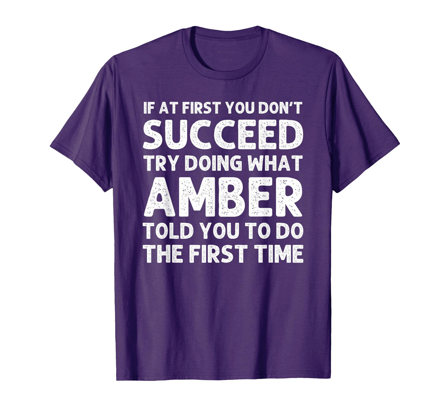 AMBER Name Personalized Birthday Funny Christmas Joke T-Shirt