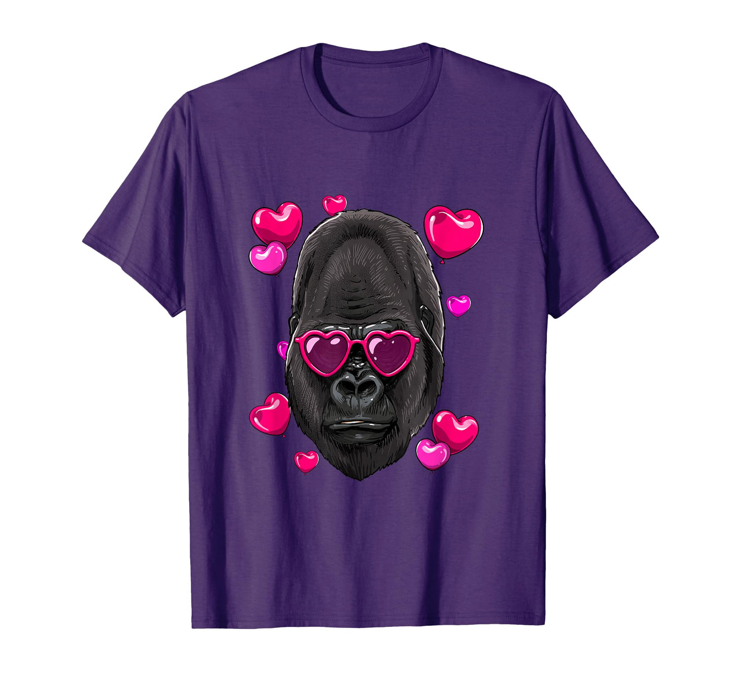 Valentines Day Gorilla Shirt Ape Primate Animal Monkey Lover T-Shirt