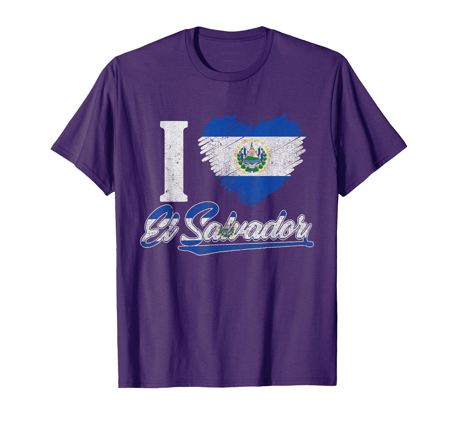 I Love El Salvador Salvadoran Flag Hispanic Heritage Month T-Shirt