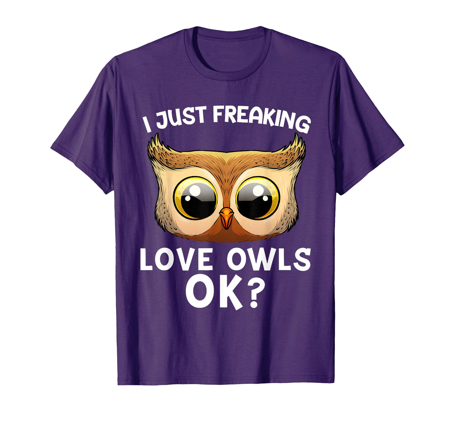 Cute Owl For Men Women Horned Snowy Owl Nocturnal Bird Lover T-Shirt