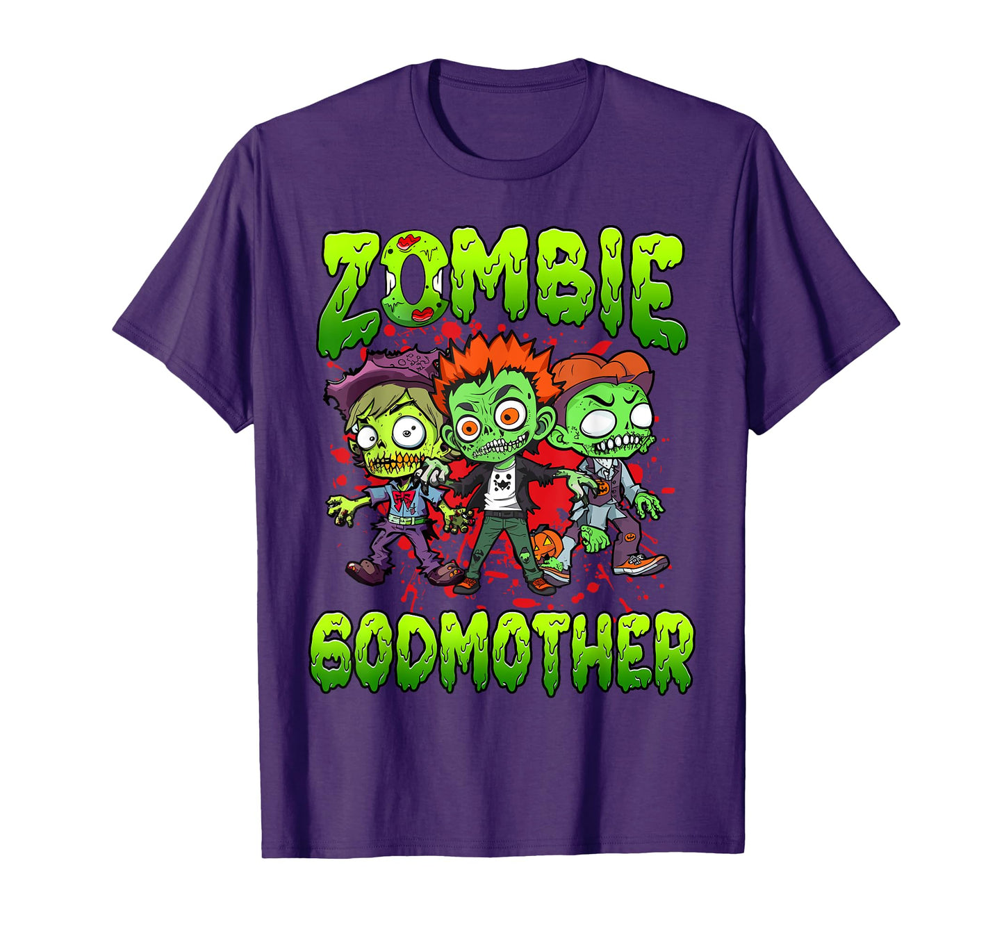 Zombie Godmother Halloween Costume Family Matching T-Shirt